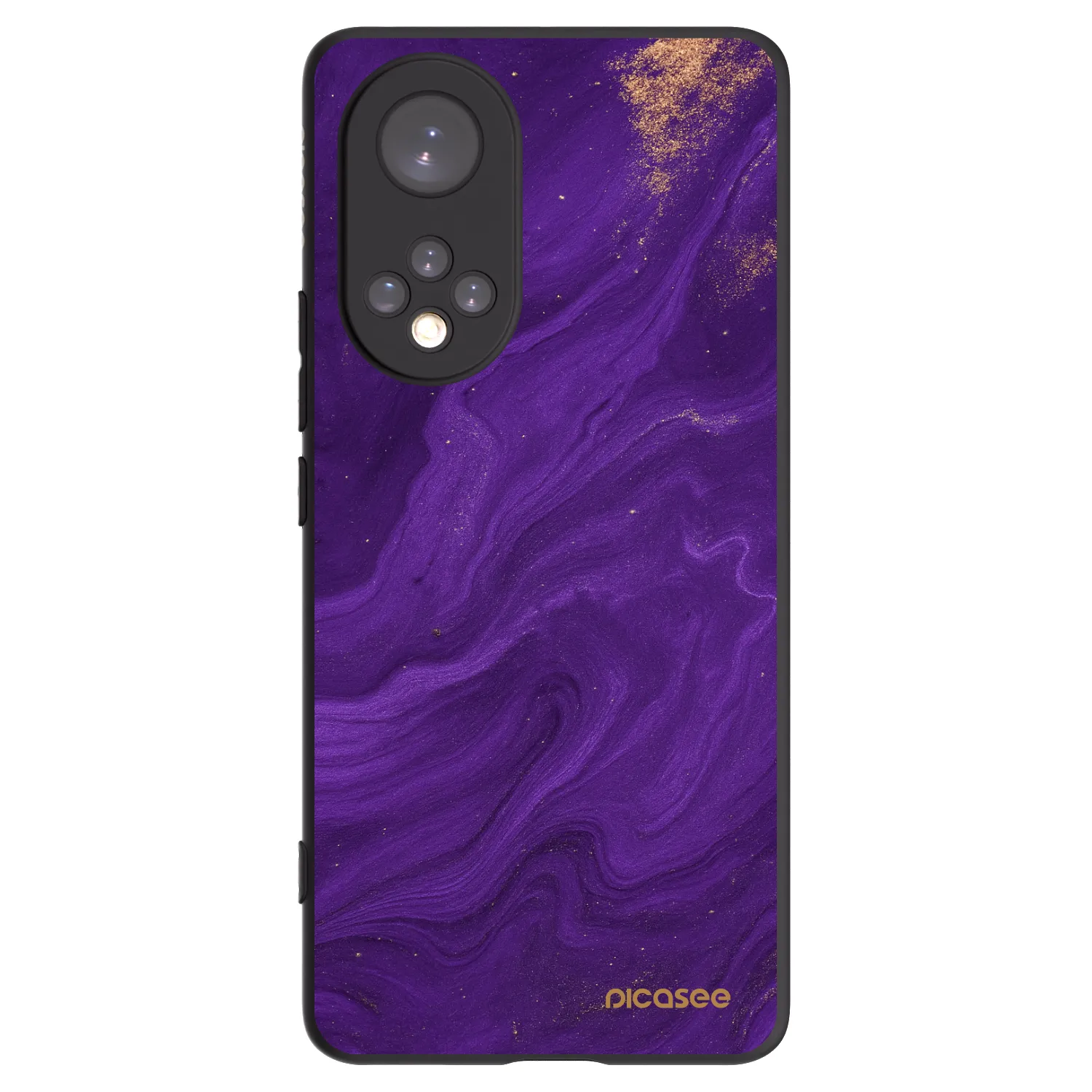 Picasee Honor 50 5G Hülle - Schwarzes Silikon - Purple