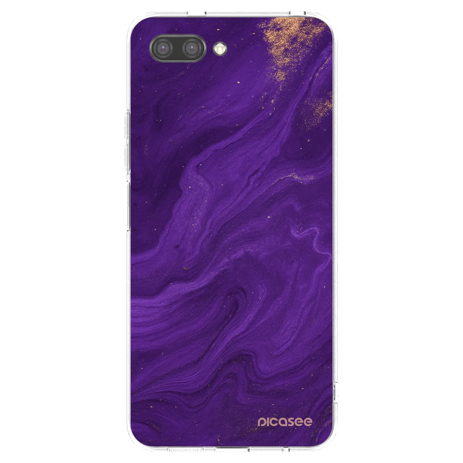 Picasee Honor 10 Hülle - Transparentes Silikon - Purple