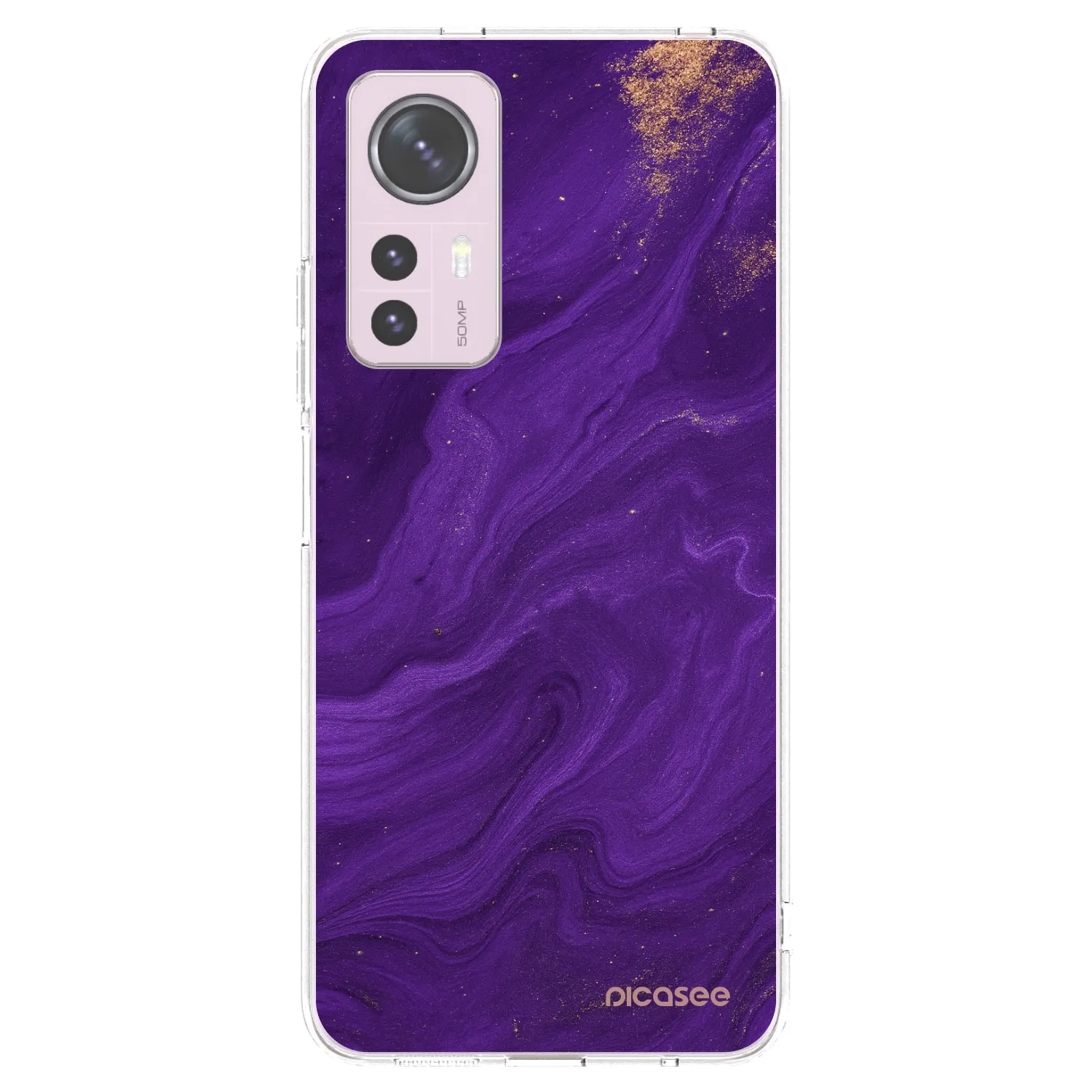 Picasee Xiaomi 12 Hülle - Transparentes Silikon - Purple