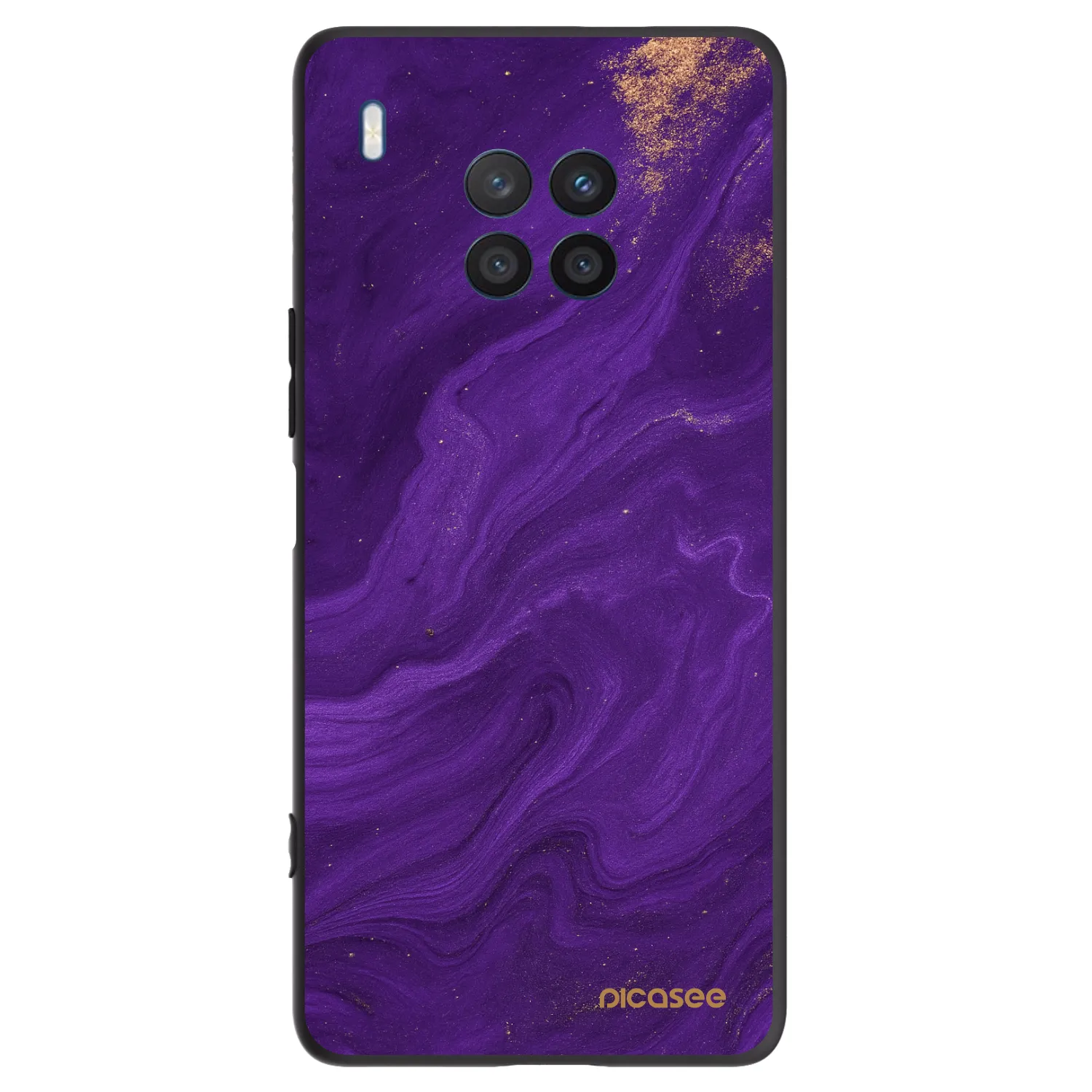 Picasee Honor 50 Lite Hülle - Schwarzes Silikon - Purple