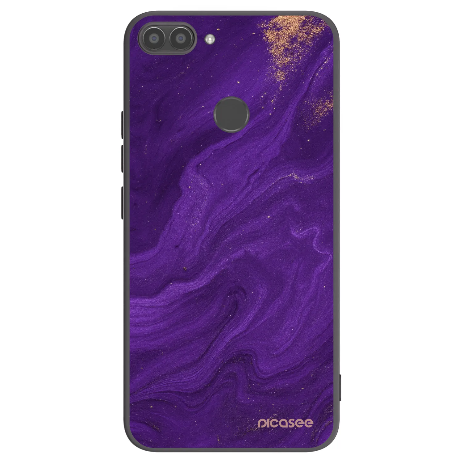 Picasee Huawei P Smart Hülle - Schwarzes Silikon - Purple