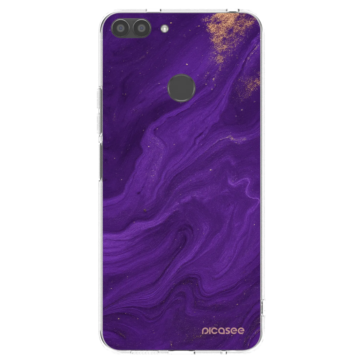 Picasee Huawei P Smart Hülle - Transparentes Silikon - Purple