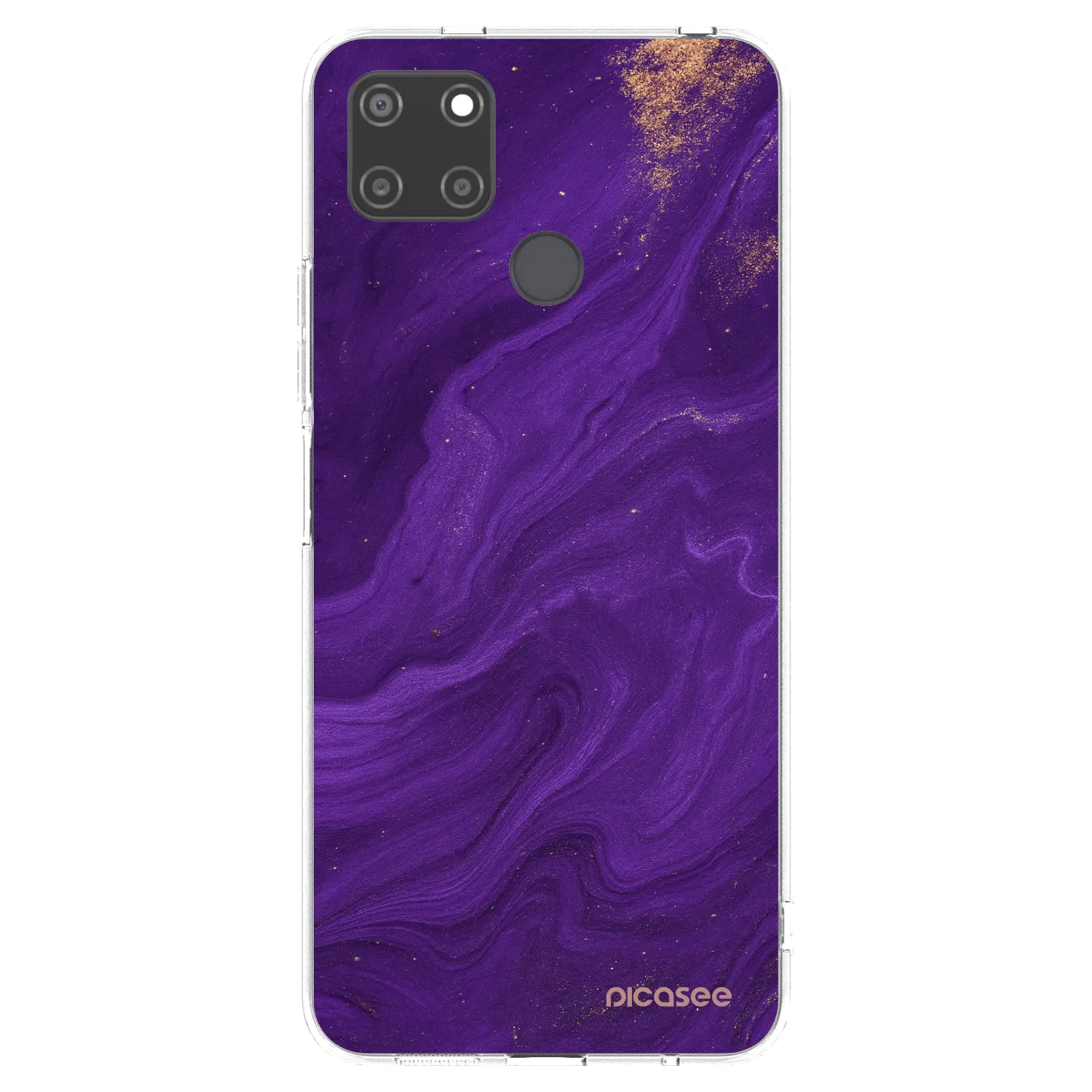 Picasee Realme C21Y Hülle - Transparentes Silikon - Purple