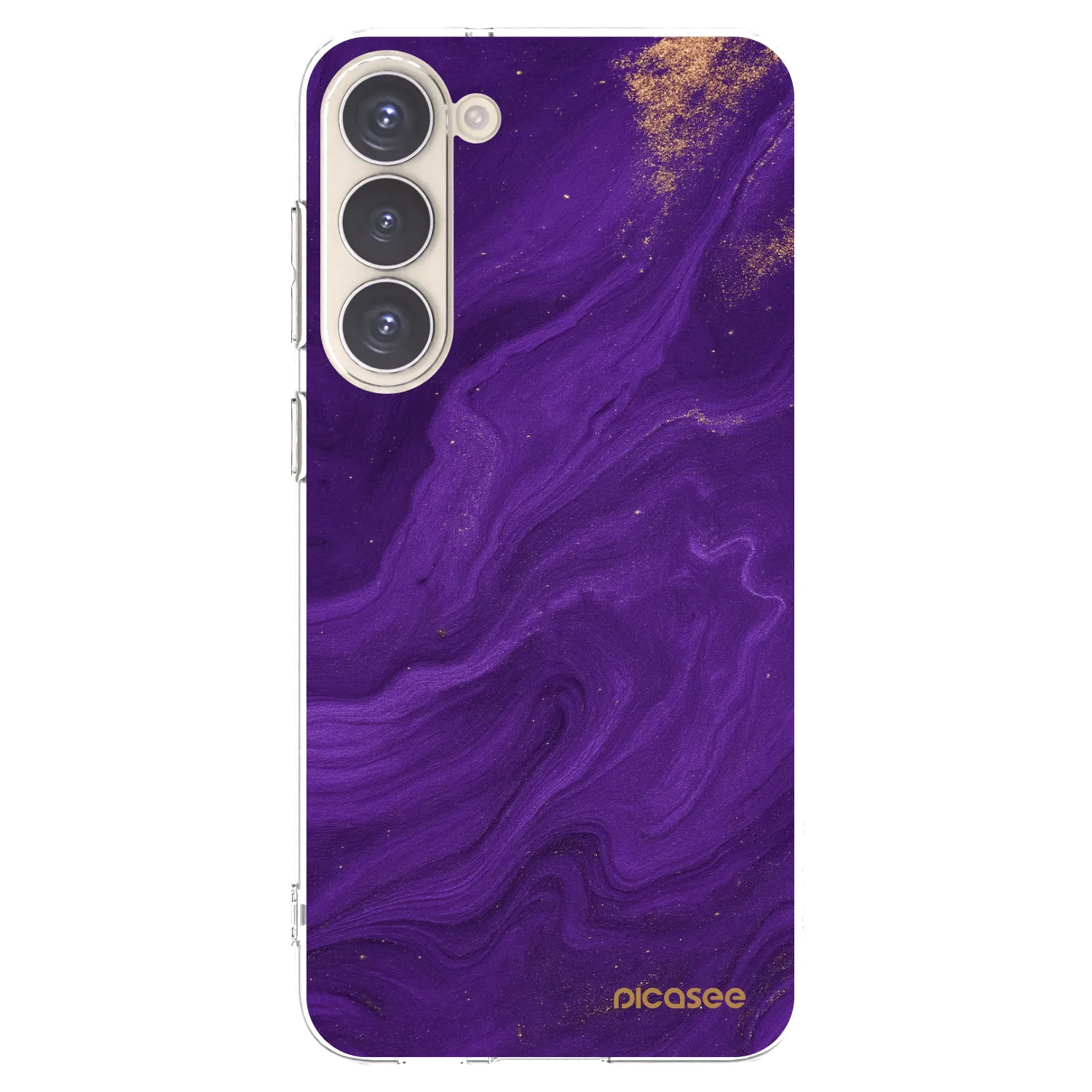 Picasee Samsung Galaxy S23+ 5G Hülle - Transparentes Silikon - Purple