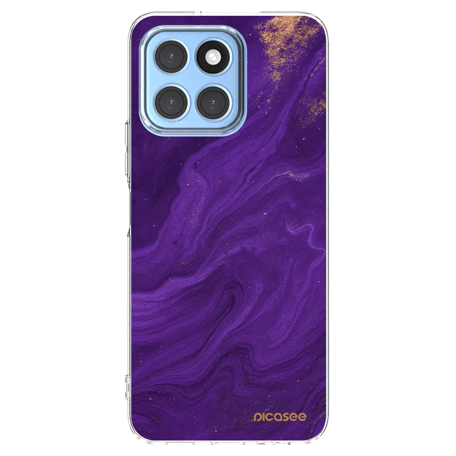 Picasee Honor X6 Hülle - Transparentes Silikon - Purple