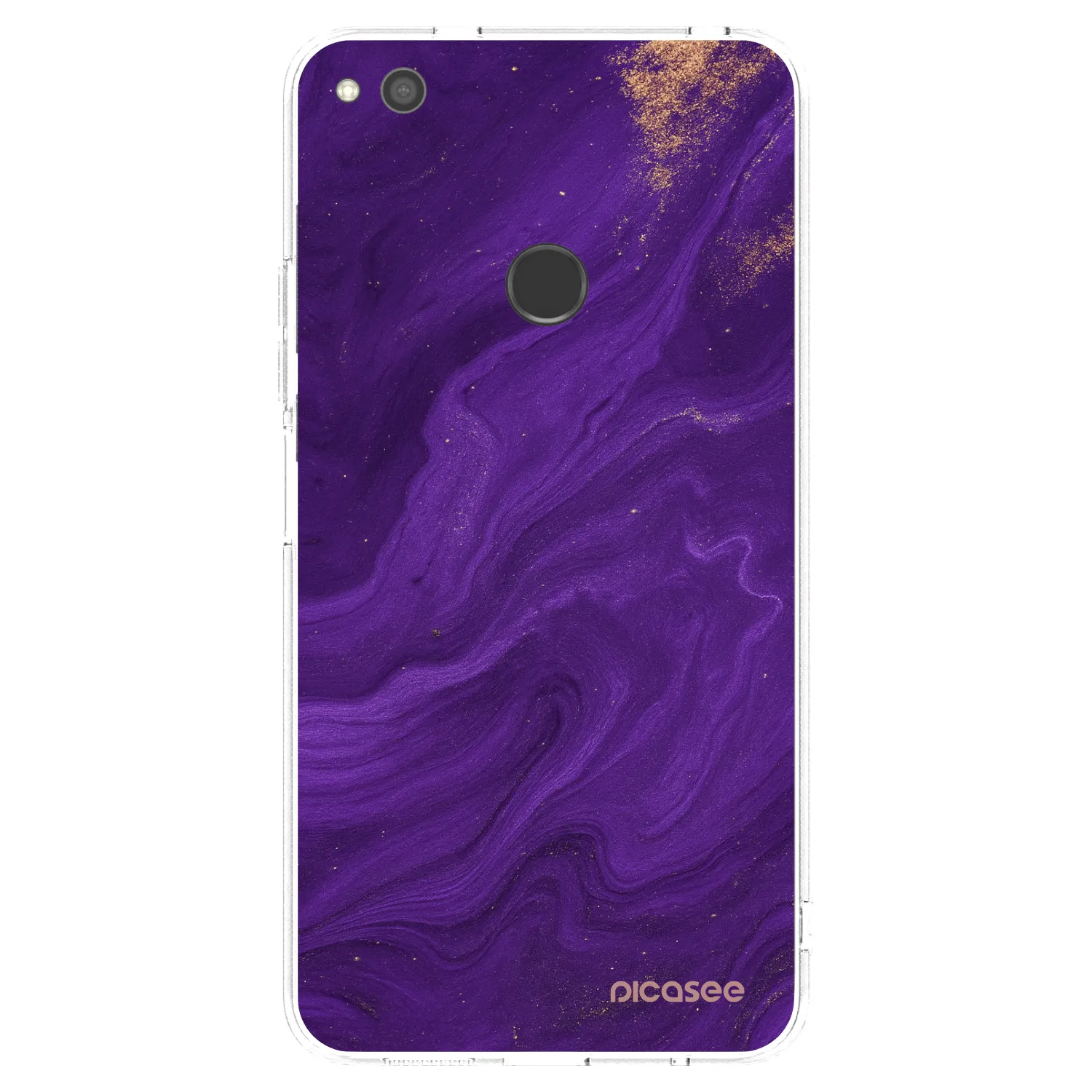 Picasee Huawei P9 Lite 2017 Hülle - Transparentes Silikon - Purple