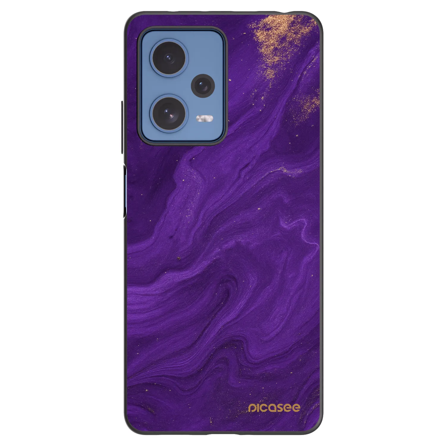 Picasee Xiaomi Redmi Note 12 Pro 5G Hülle - Schwarzes Silikon - Purple