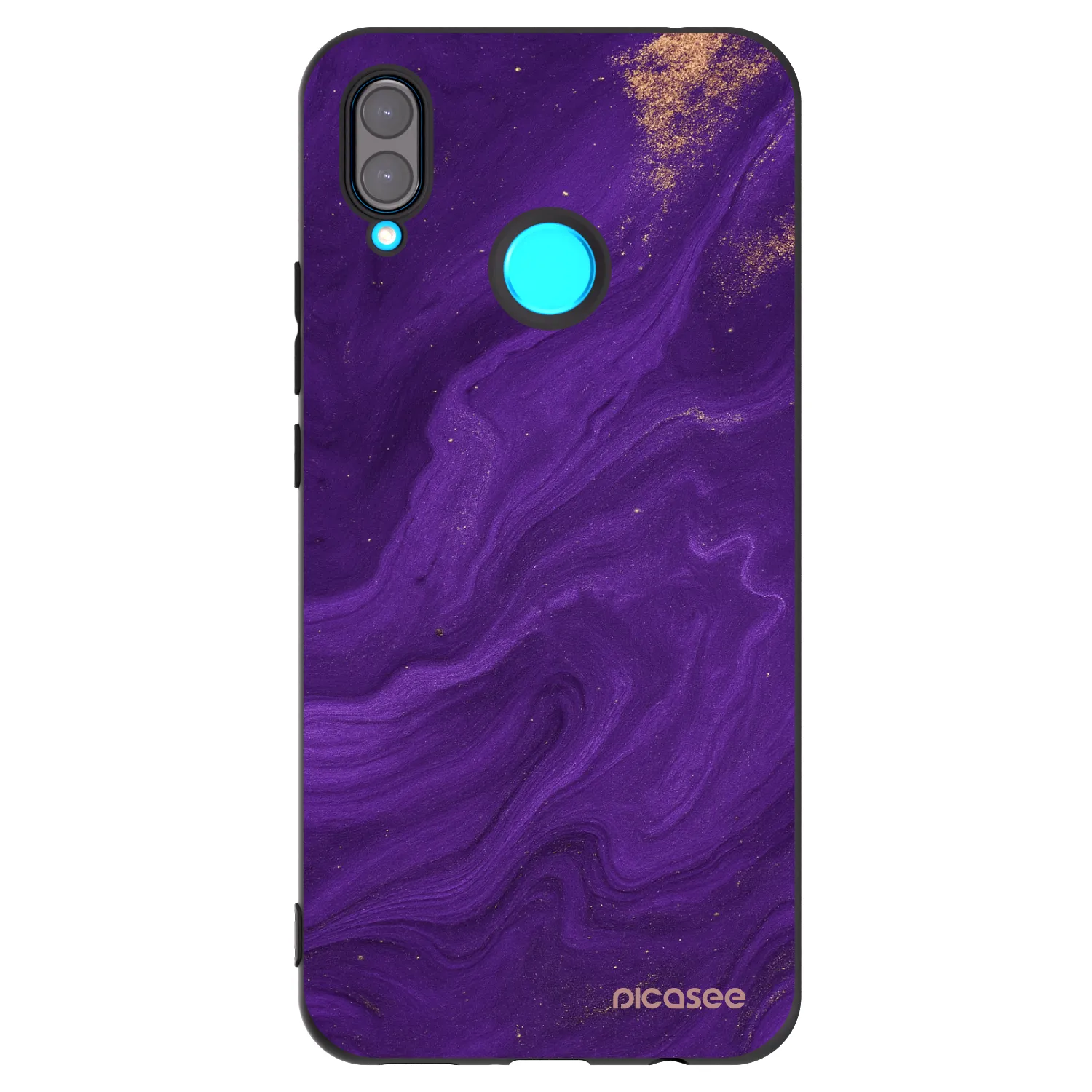 Picasee Huawei Nova 3 Hülle - Schwarzes Silikon - Purple