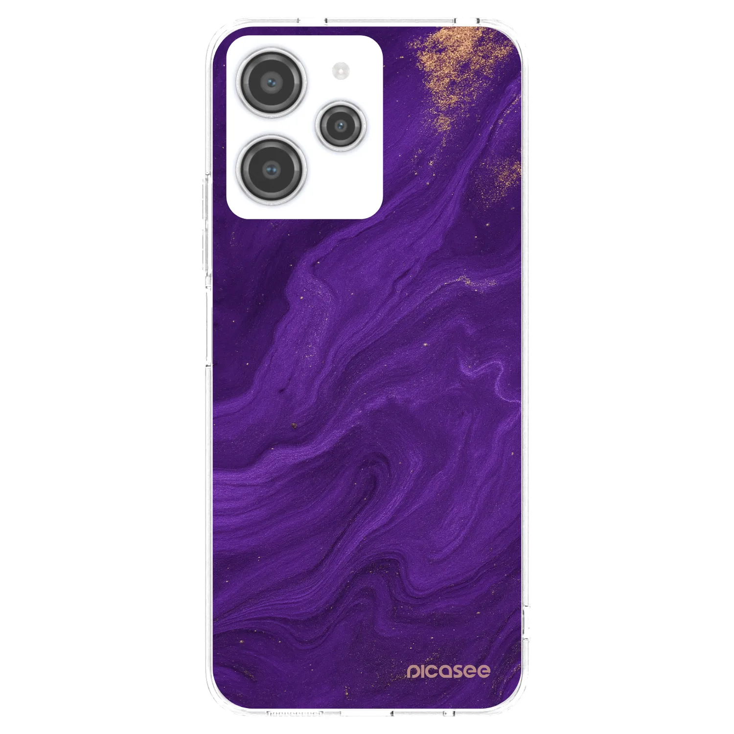 Picasee Xiaomi Redmi 12 4G Hülle - Transparentes Silikon - Purple