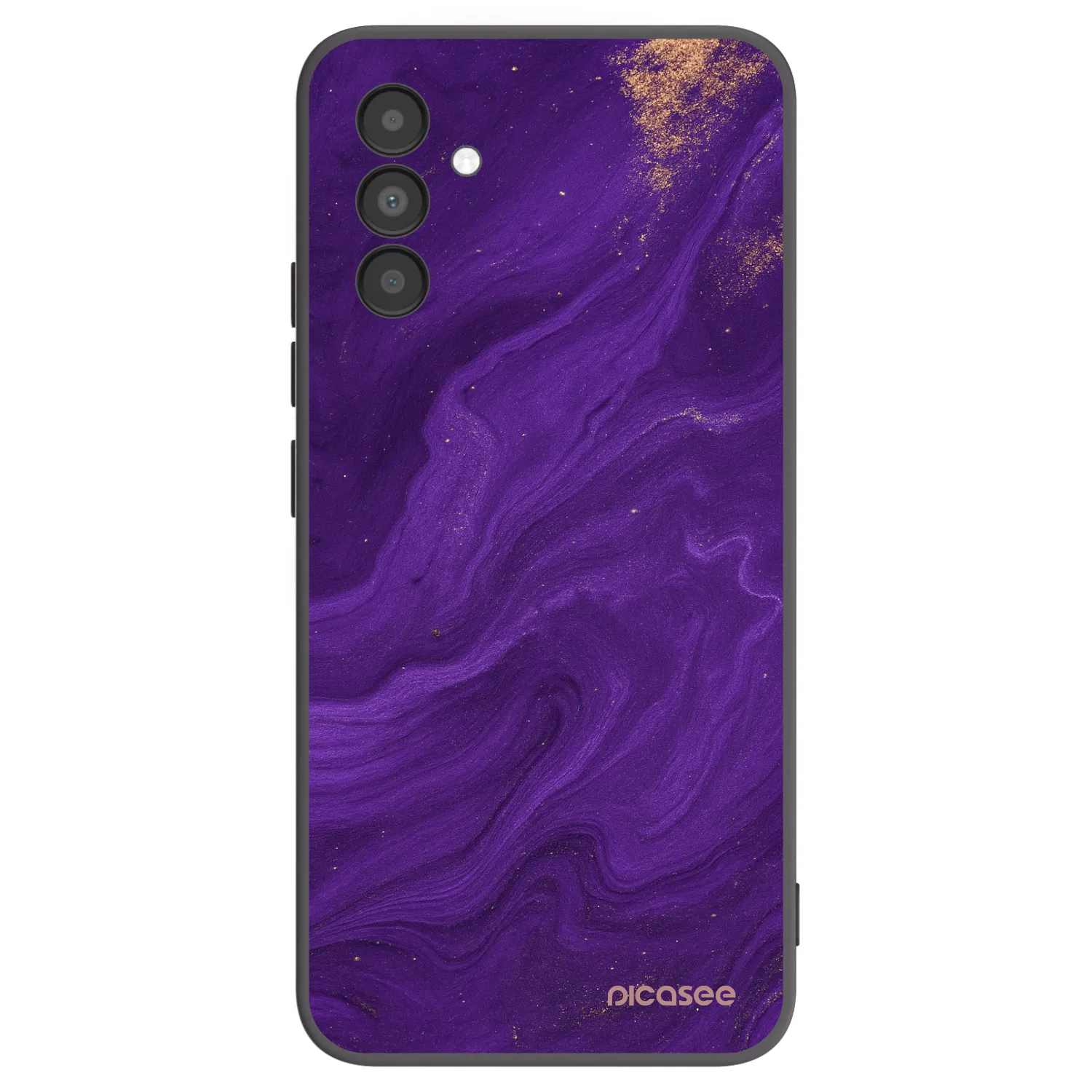 Picasee Samsung Galaxy A04s A047F Hülle - Schwarzes Silikon - Purple