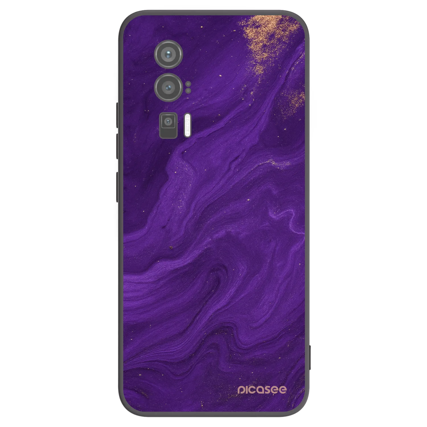 Picasee Xiaomi Poco F5 Pro 5G Hülle - Schwarzes Silikon - Purple