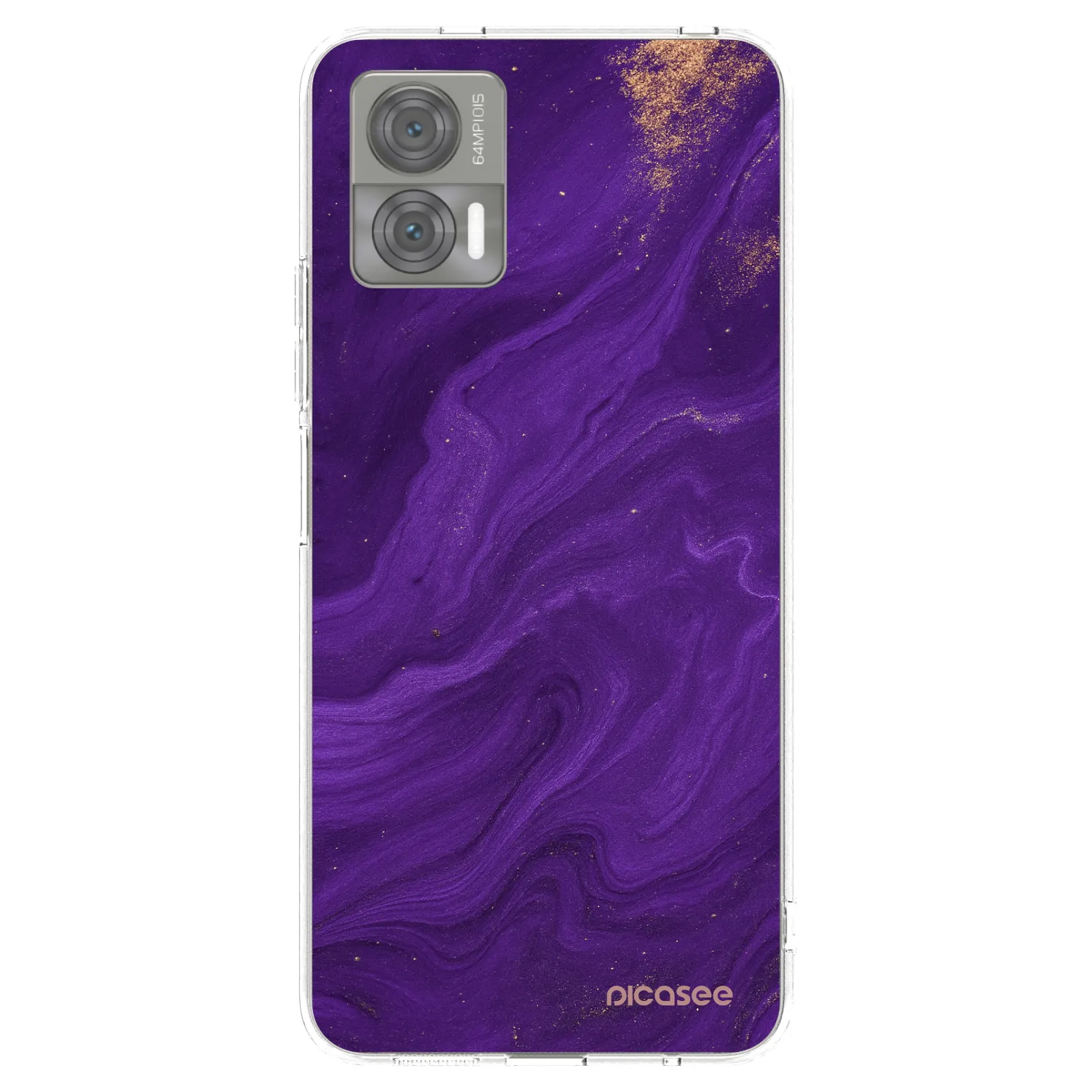 Picasee Motorola Edge 30 Neo Hülle - Transparentes Silikon - Purple