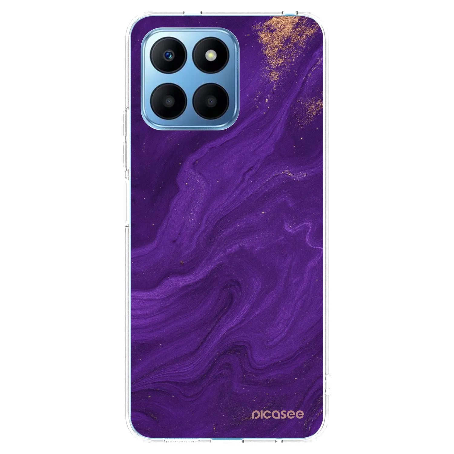 Picasee Honor 70 Lite Hülle - Transparentes Silikon - Purple