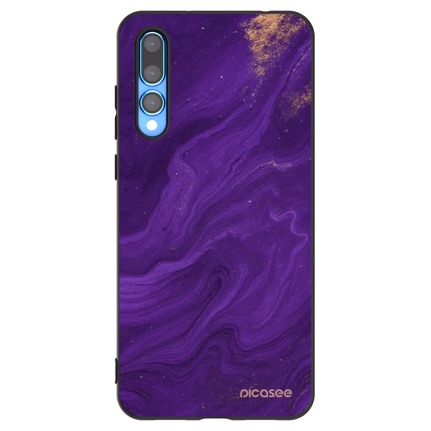 Picasee Huawei P20 Pro Hülle - Schwarzes Silikon - Purple