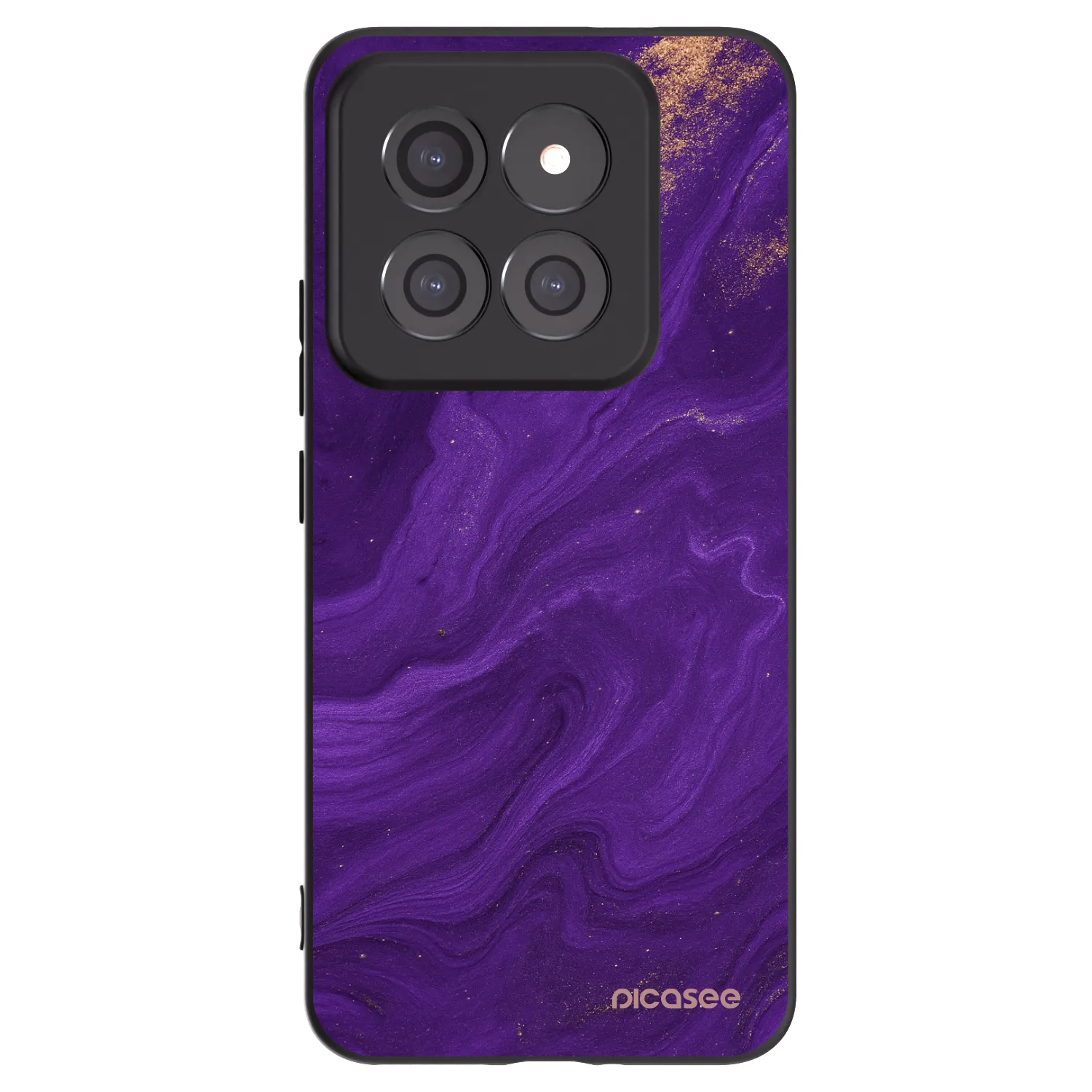 Picasee Xiaomi 14 Pro Hülle - Schwarzes Silikon - Purple