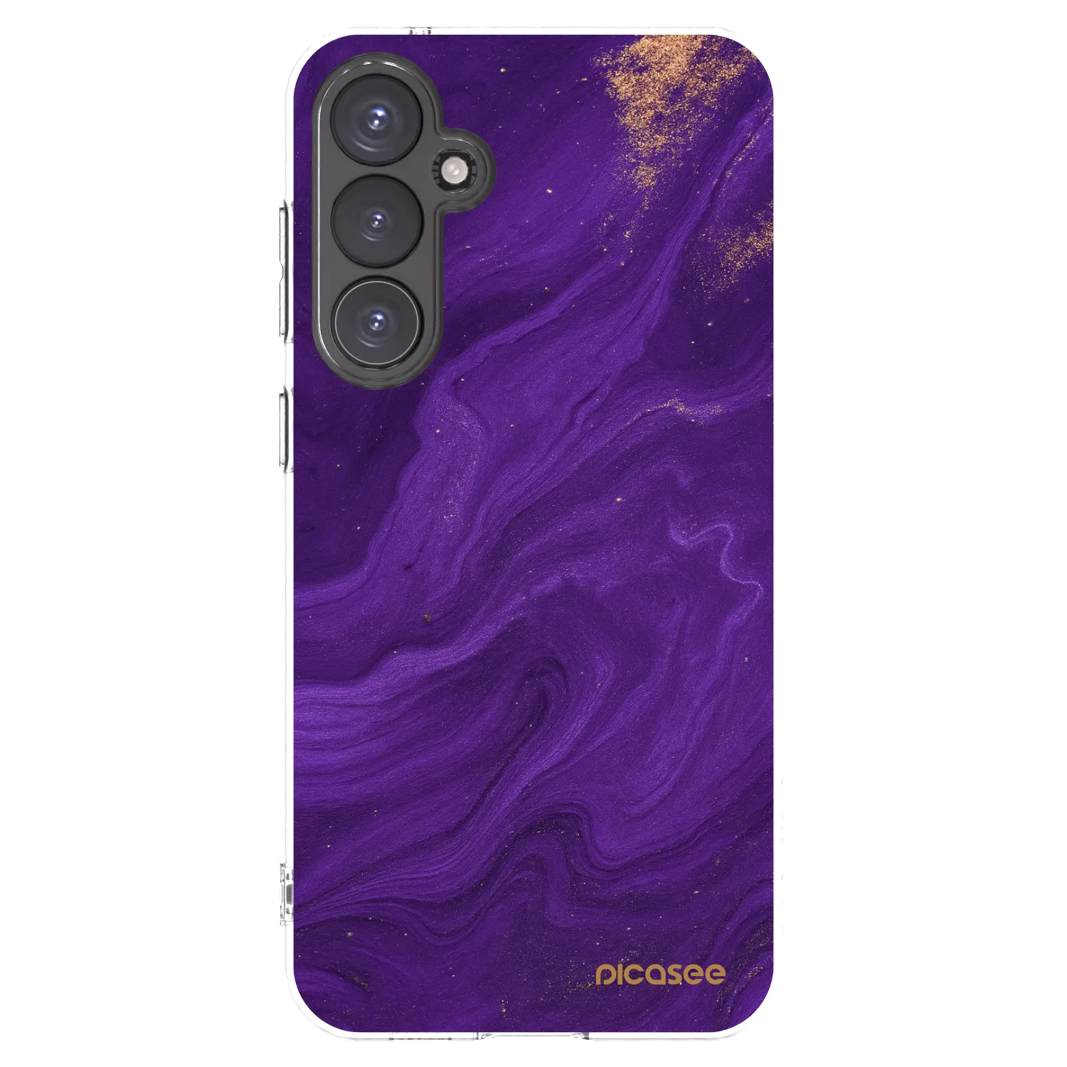 Picasee Samsung Galaxy S23 FE S711B Hülle - Transparentes Silikon - Purple