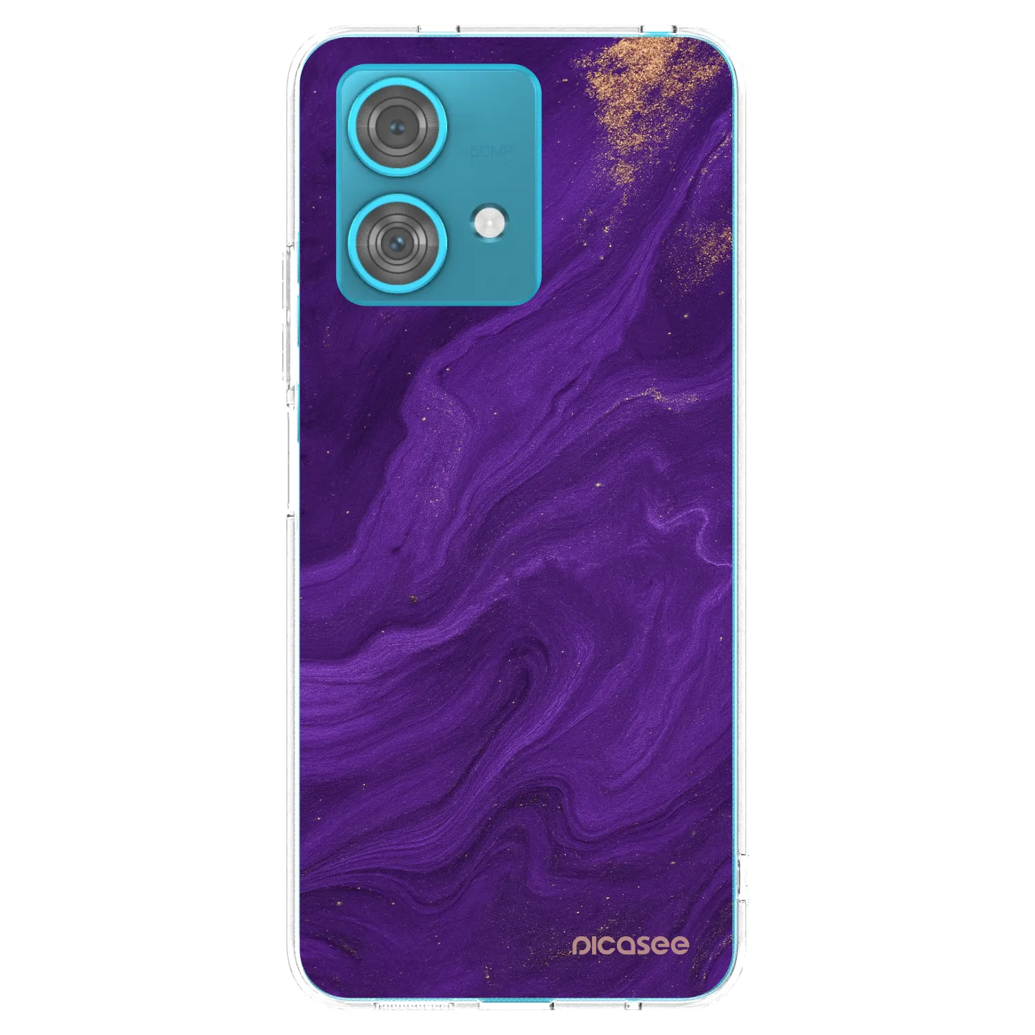 Picasee Motorola Edge 40 Neo Hülle - Transparentes Silikon - Purple