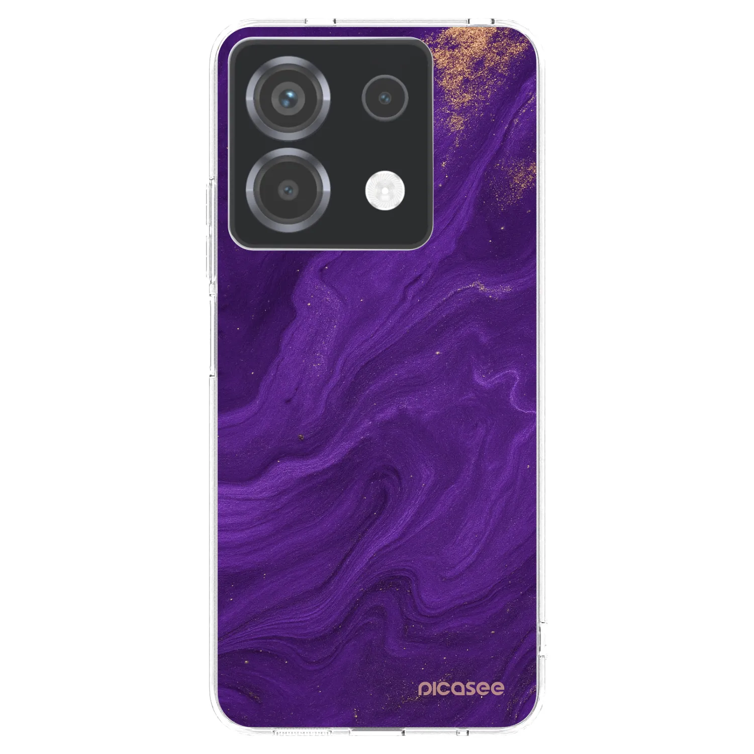 Picasee Xiaomi Poco X6 Hülle - Transparentes Silikon - Purple