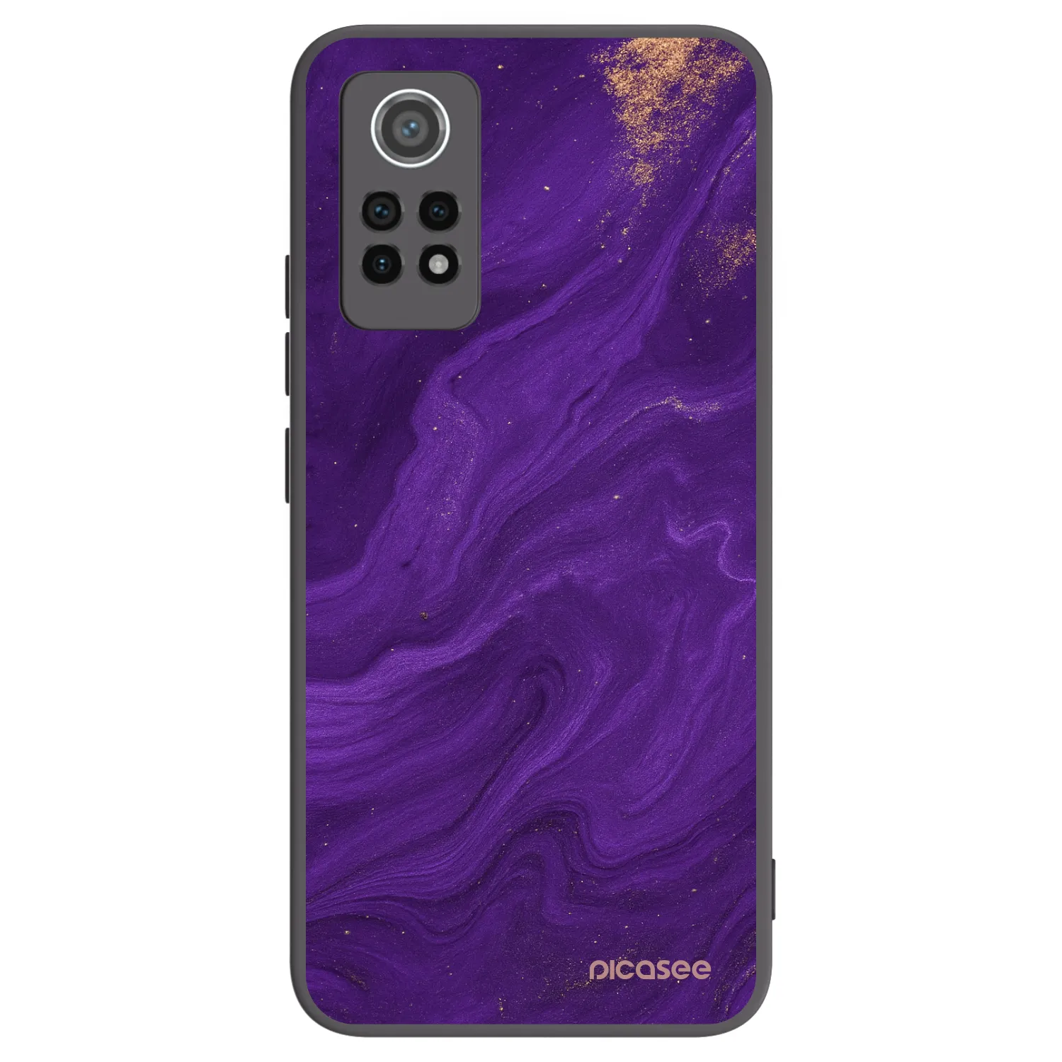 Picasee Xiaomi Redmi Note 12 Pro 4G Hülle - Schwarzes Silikon - Purple