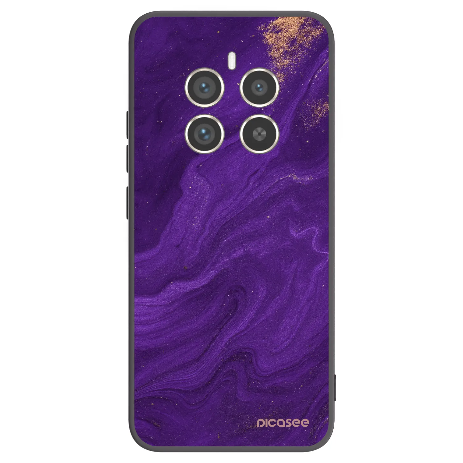 Picasee Realme 12 Pro 5G Hülle - Schwarzes Silikon - Purple