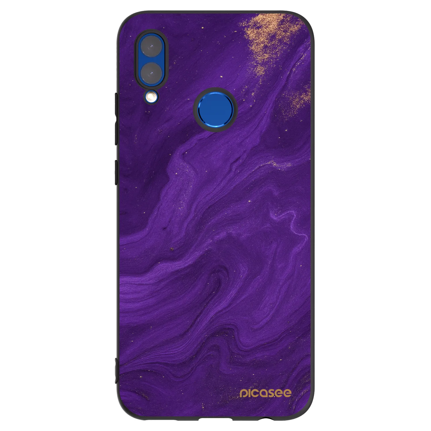 Picasee Huawei P Smart 2019 Hülle - Schwarzes Silikon - Purple