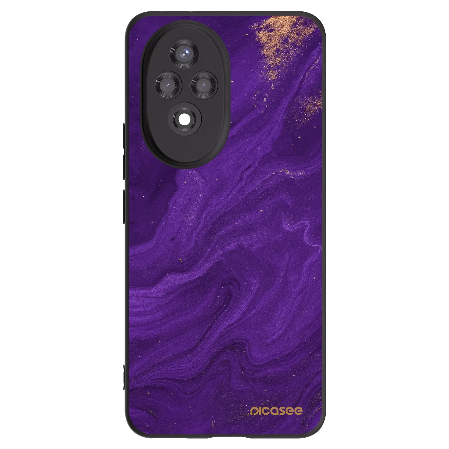 Picasee Honor 200 Pro 5G Hülle - Schwarzes Silikon - Purple