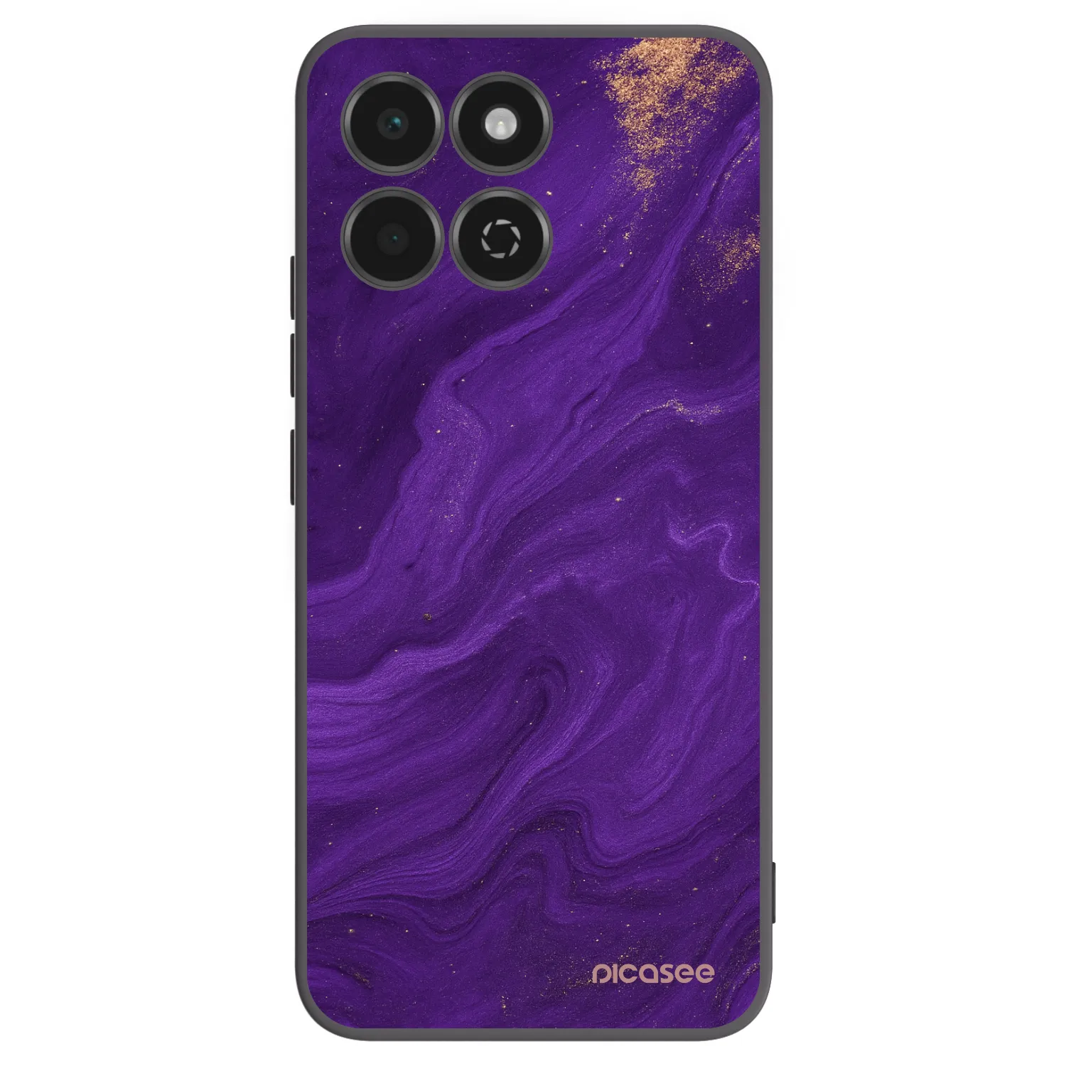 Picasee Honor 200 Smart 5G Hülle - Schwarzes Silikon - Purple