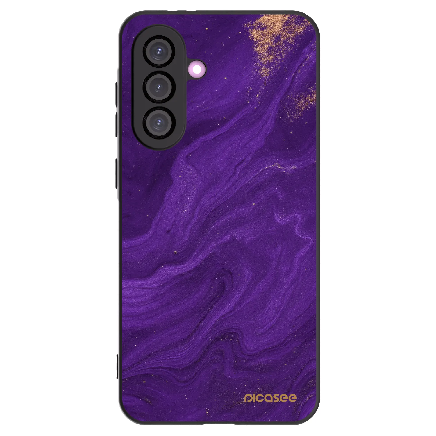 Picasee Samsung Galaxy A56 5G A566B Hülle - Schwarzes Silikon - Purple