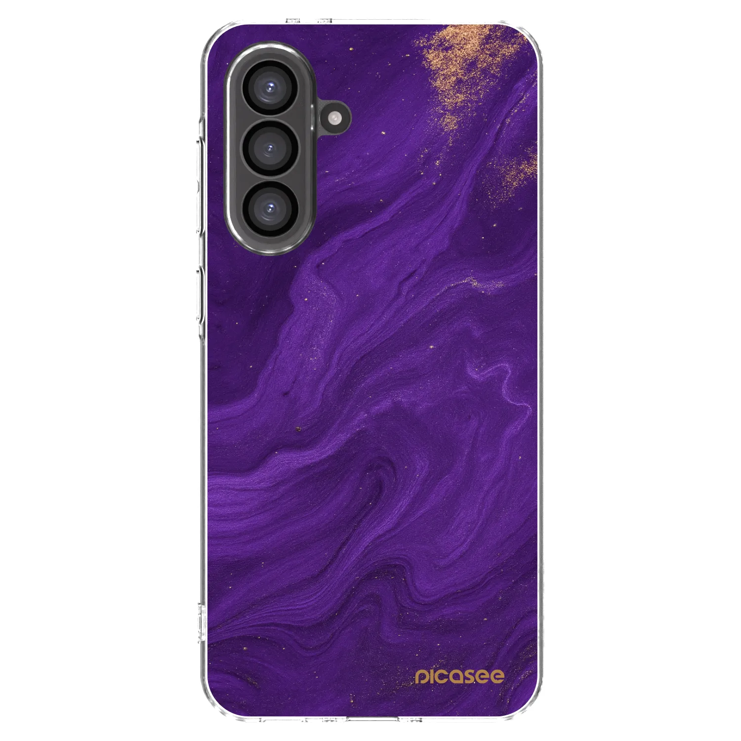 Picasee Samsung Galaxy A56 5G A566B Hülle - Transparentes Silikon - Purple