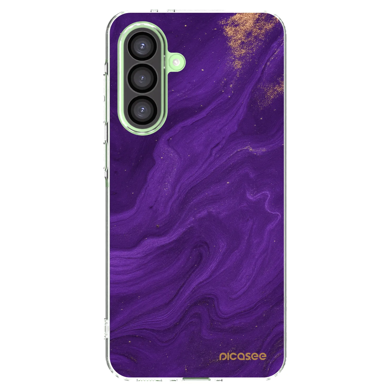Picasee Samsung Galaxy A26 5G A266B Hülle - Transparentes Silikon - Purple