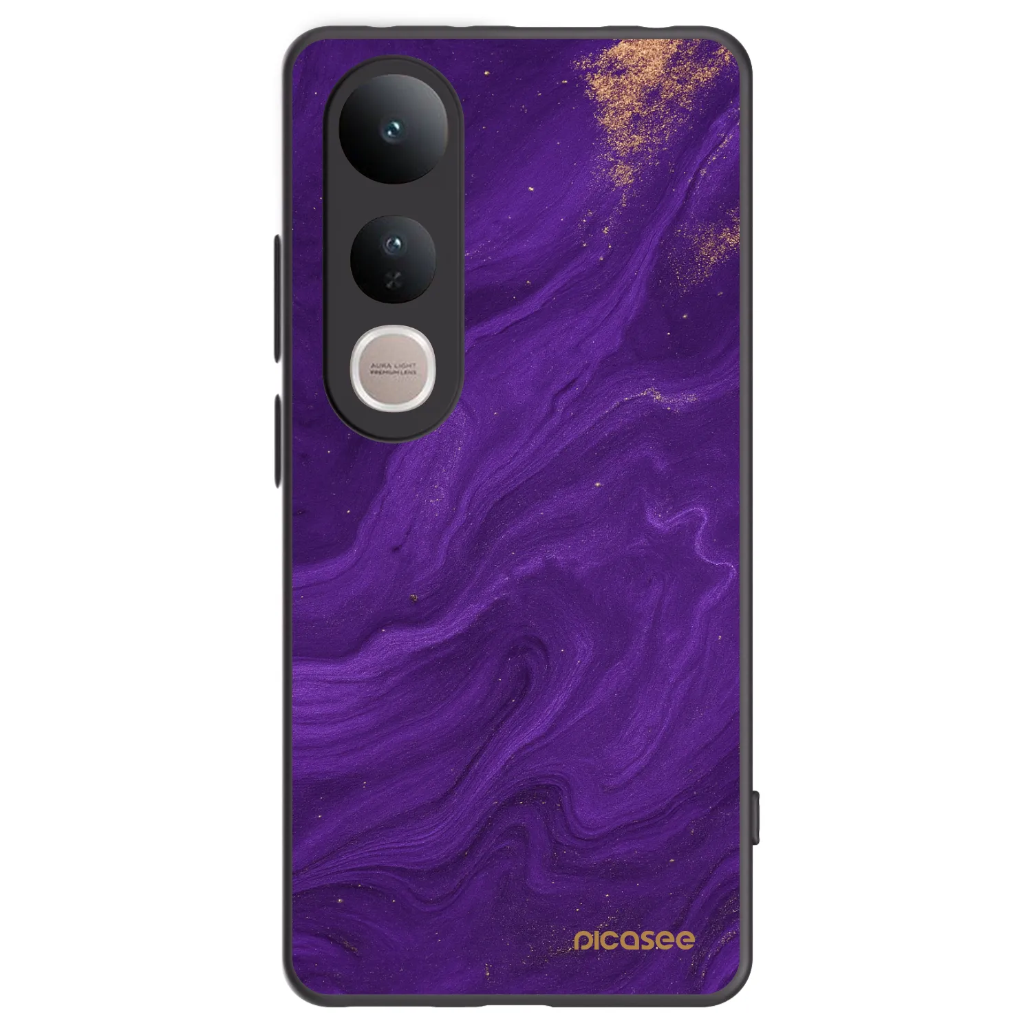 Picasee Vivo V50 Lite 5G Hülle - Schwarzes Silikon - Purple