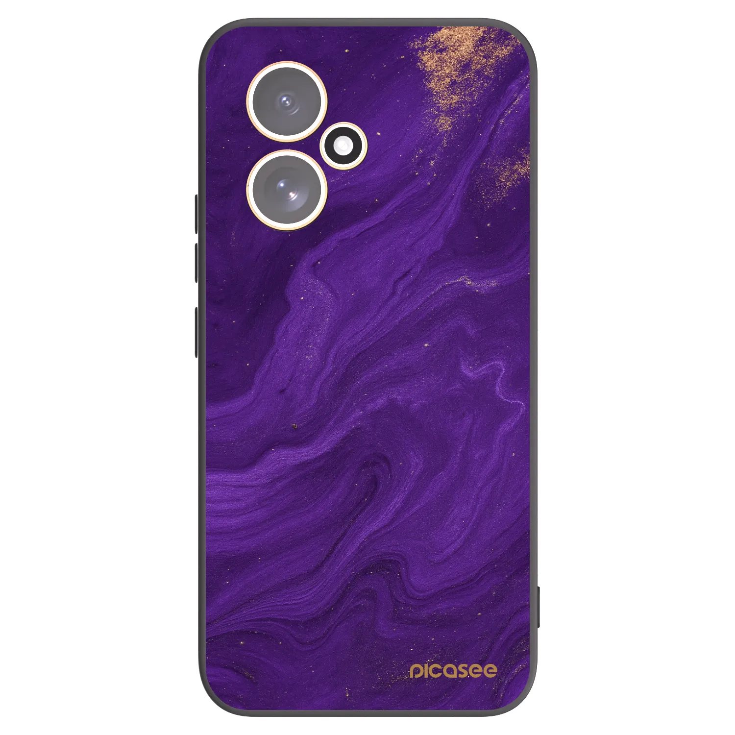 Picasee Honor 400 5G Hülle - Schwarzes Silikon - Purple