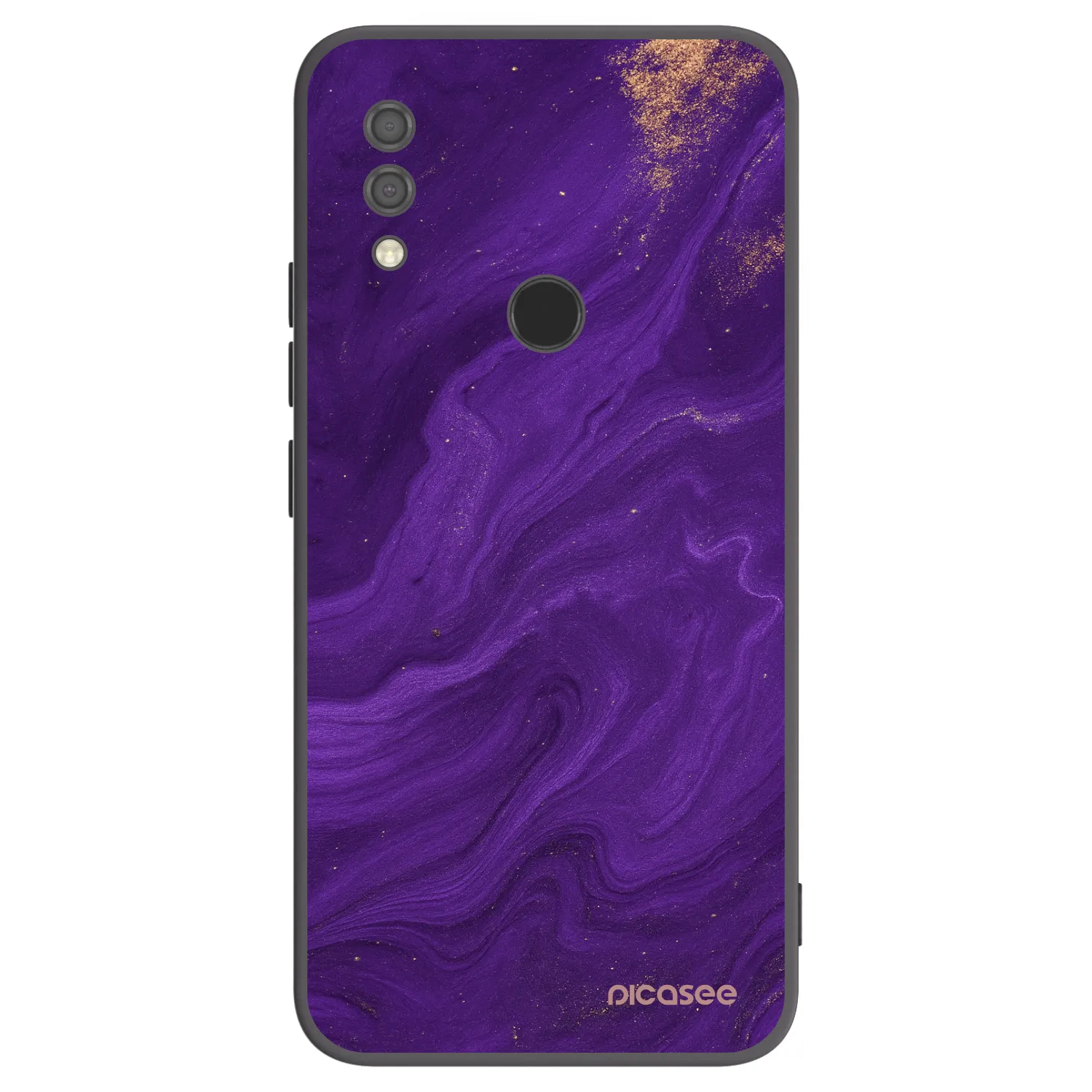 Picasee Xiaomi Redmi 7 Hülle - Schwarzes Silikon - Purple