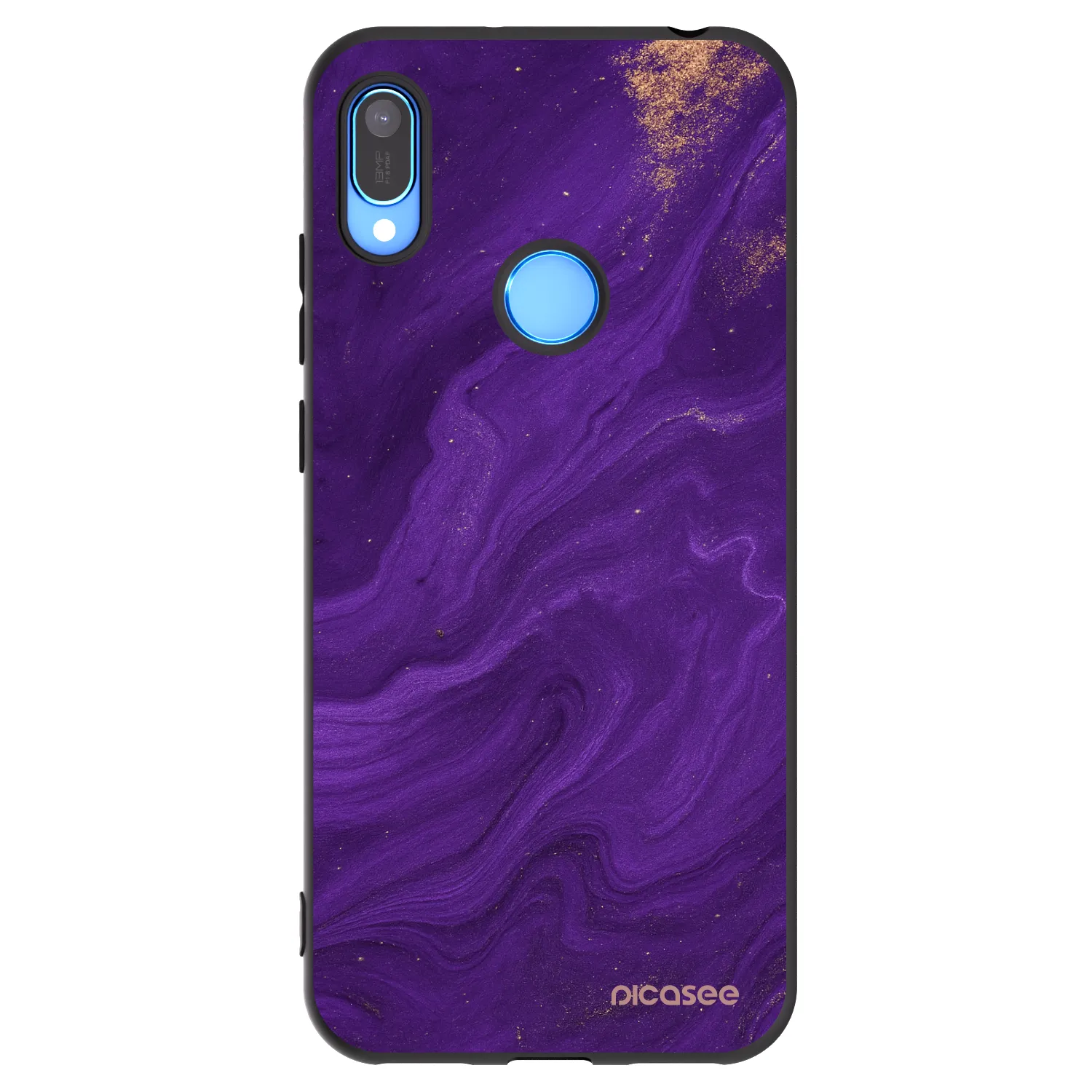 Picasee Huawei Y6 2019 Hülle - Schwarzes Silikon - Purple