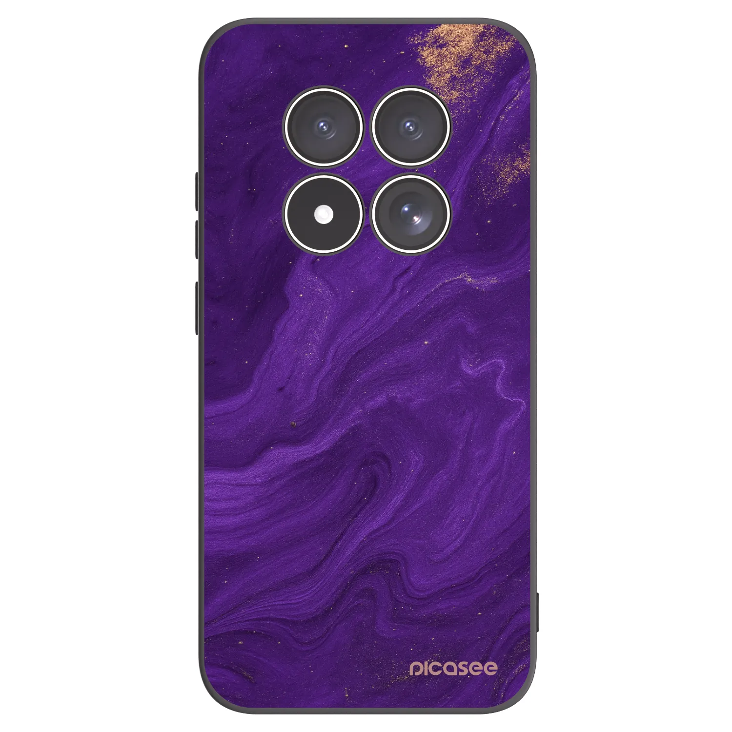 Picasee Xiaomi Redmi Note 15 Pro 4G Hülle - Schwarzes Silikon - Purple