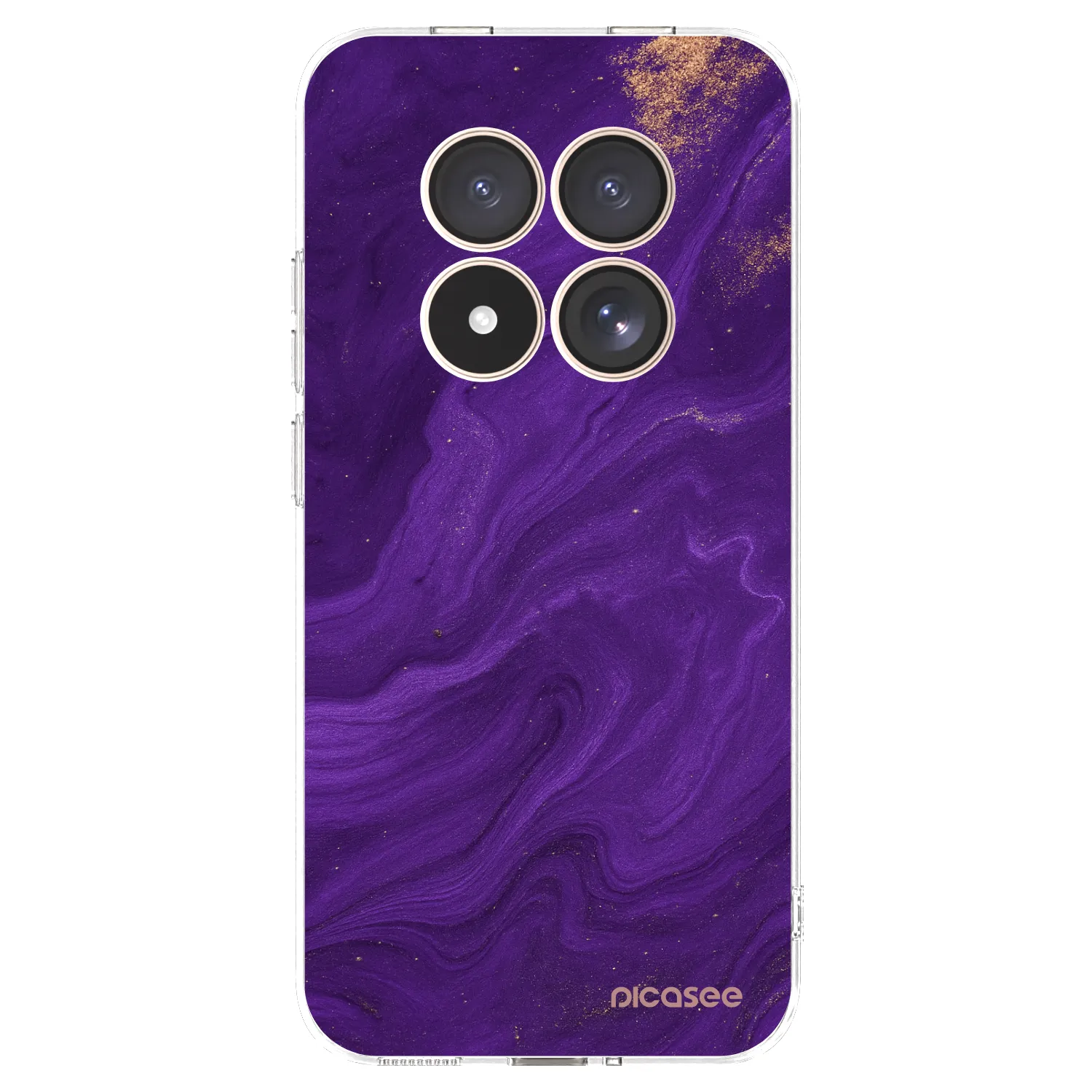 Picasee Xiaomi Redmi Note 15 Pro 4G Hülle - Transparentes Silikon - Purple