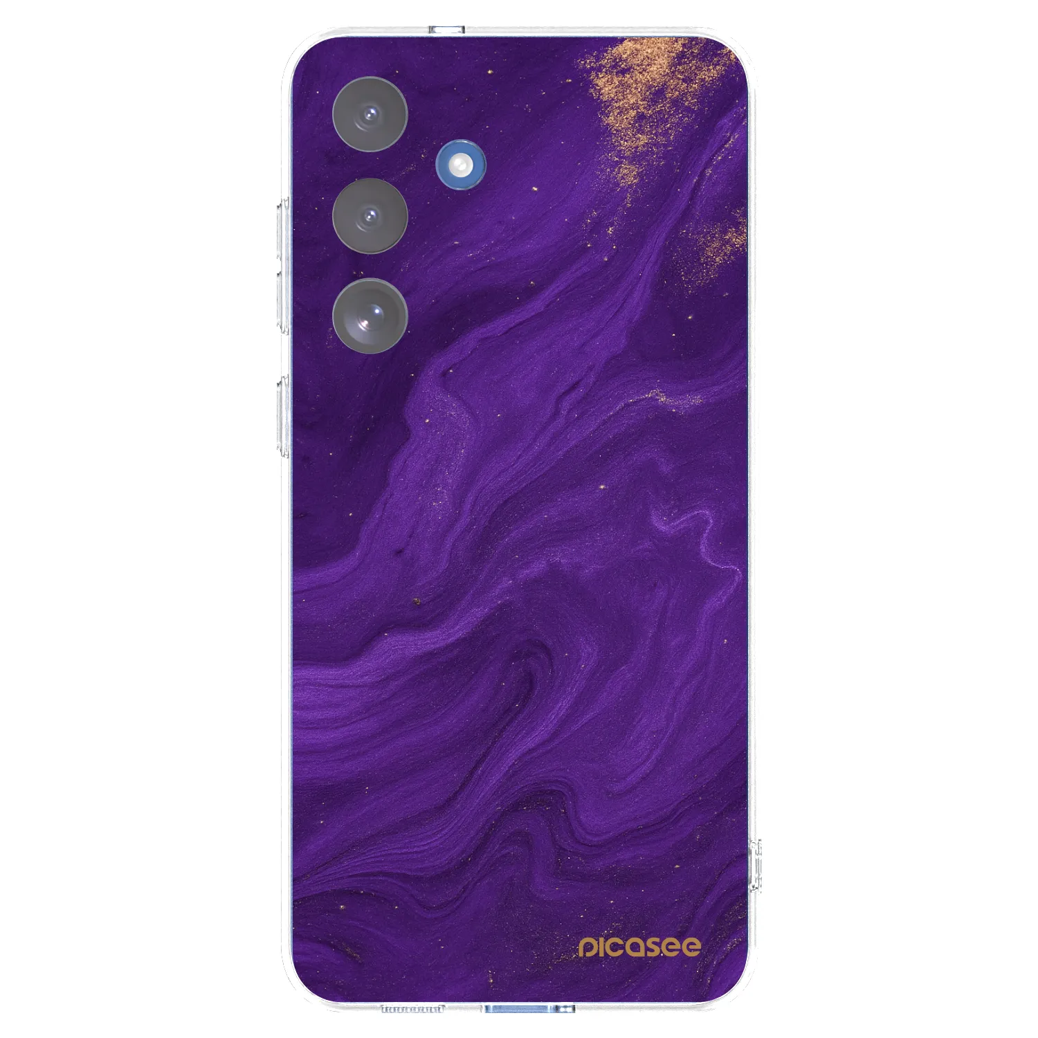 Picasee Samsung Galaxy S25 FE 5G Hülle - Transparentes Silikon - Purple
