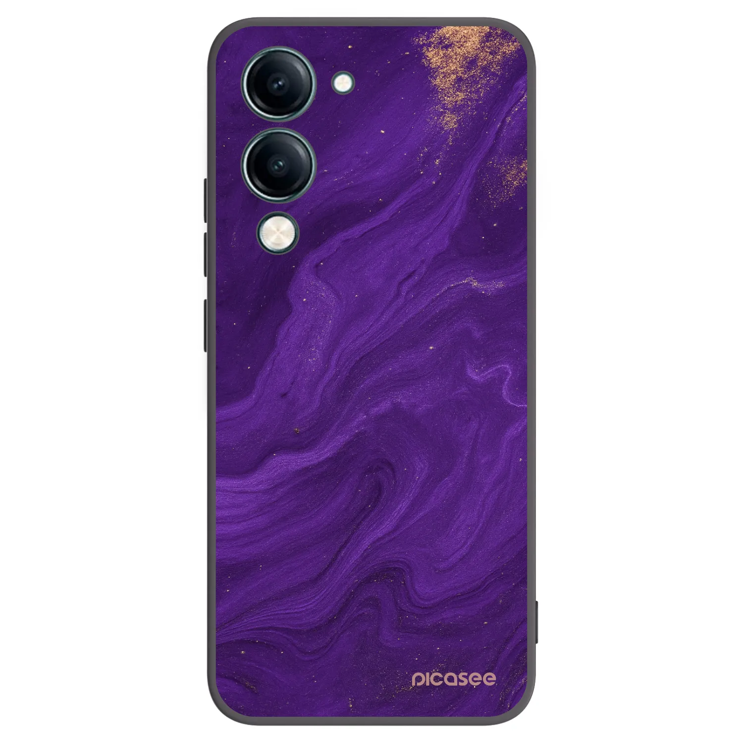 Picasee Vivo Y29s 5G Hülle - Schwarzes Silikon - Purple
