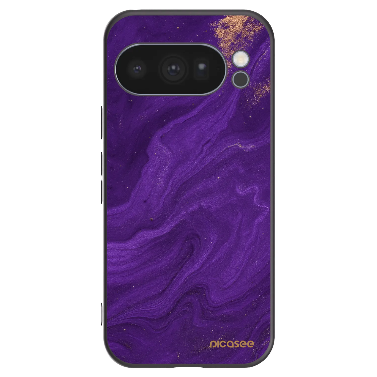 Picasee Google Pixel 10 Pro Hülle - Schwarzes Silikon - Purple