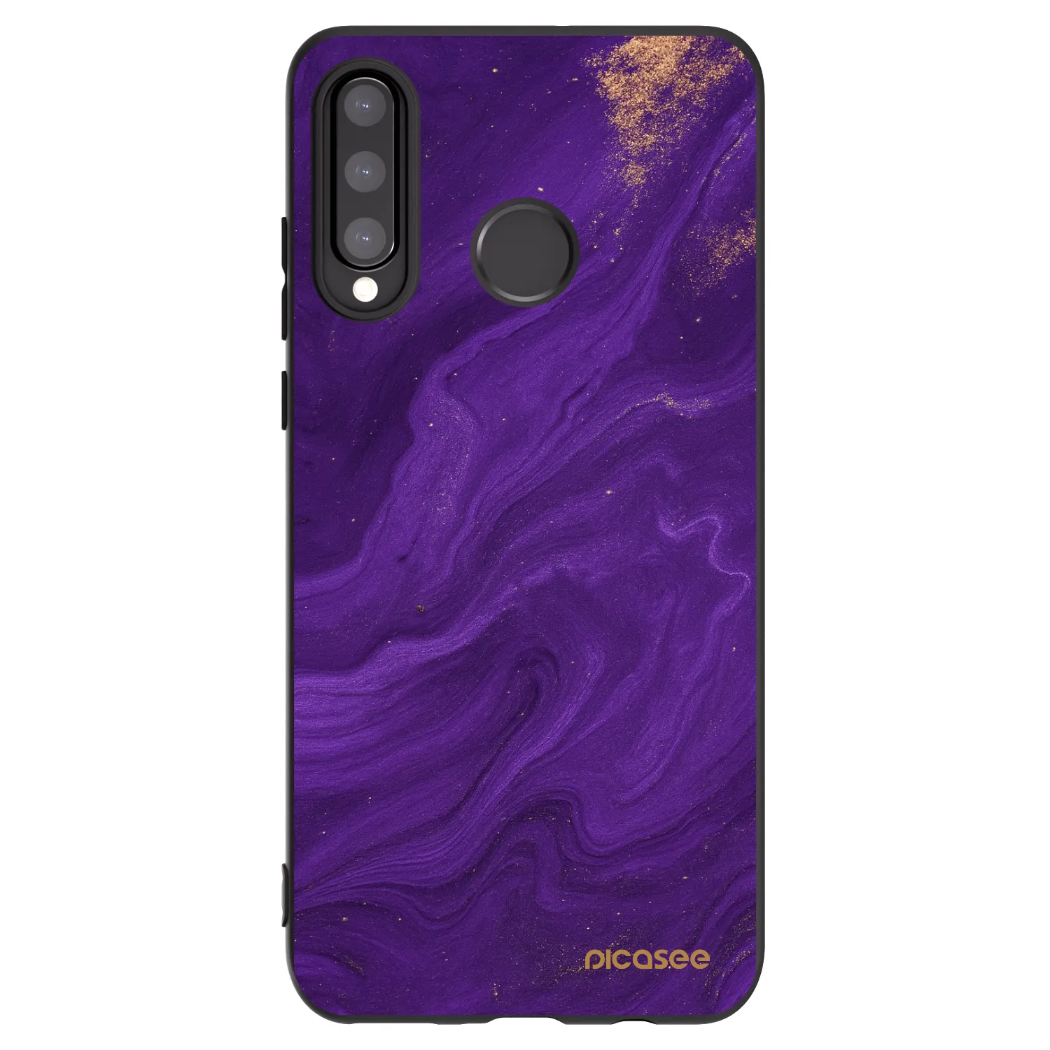 Picasee Huawei P30 Lite Hülle - Schwarzes Silikon - Purple
