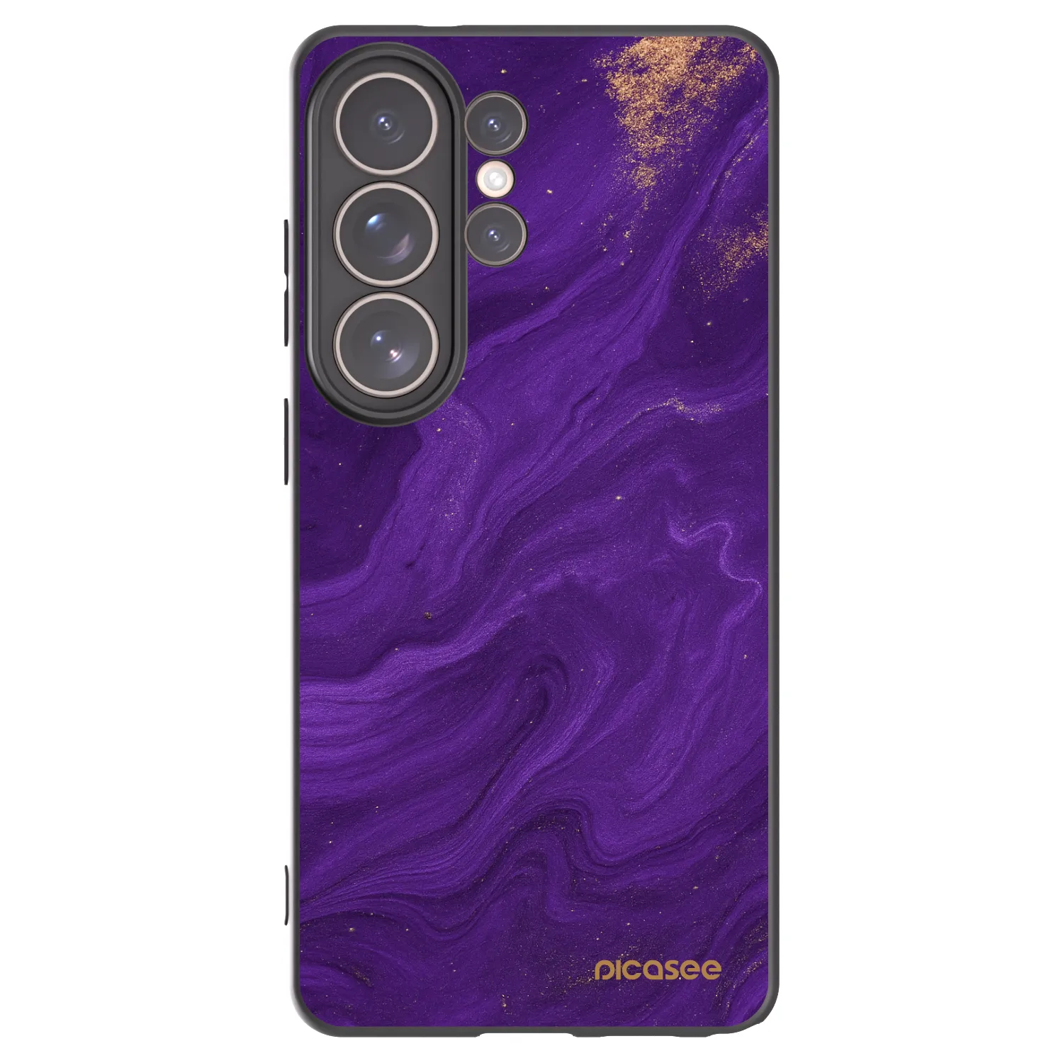 Picasee Samsung Galaxy S26 Ultra Hülle - Schwarzes Silikon - Purple