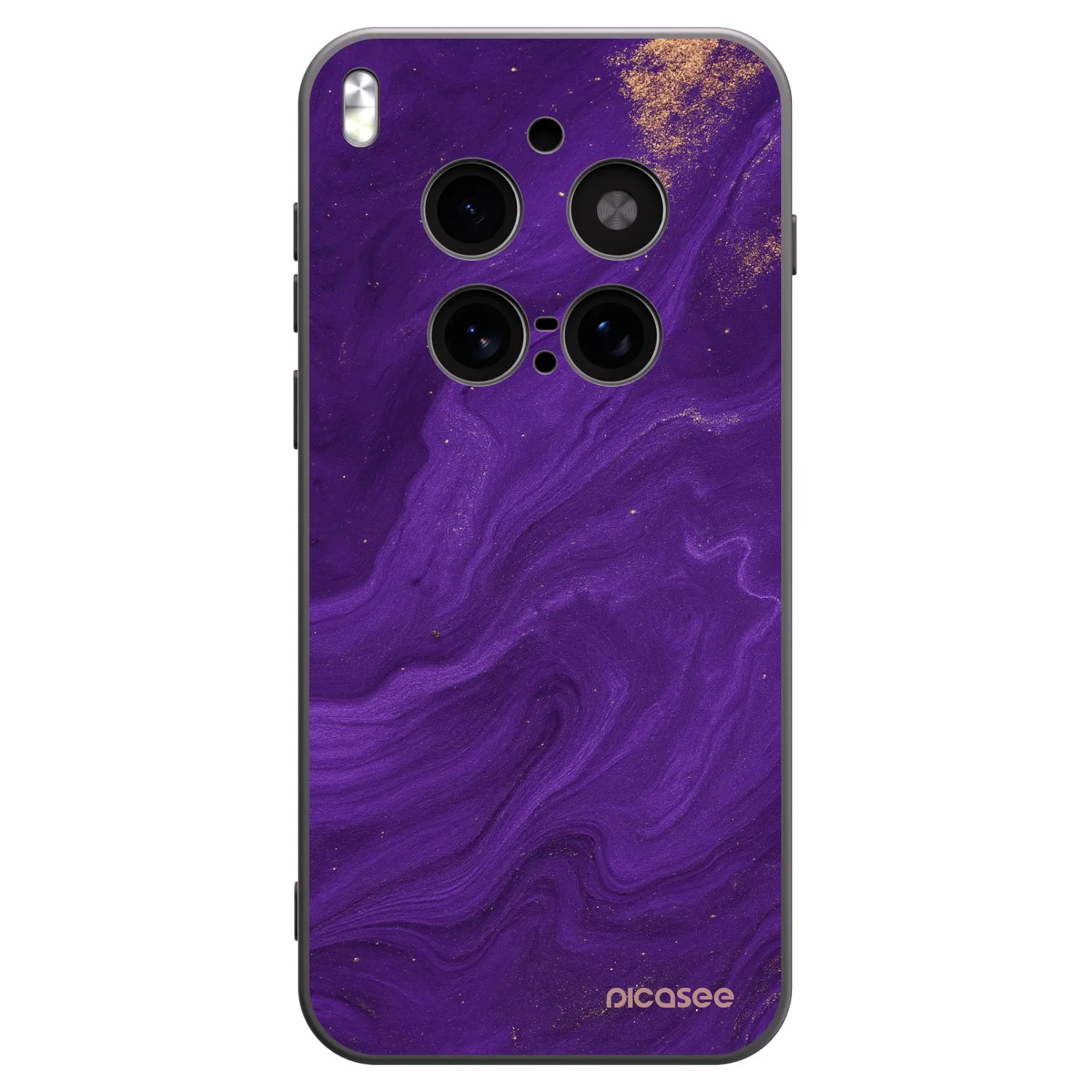 Picasee Vivo X300 Pro Hülle - Schwarzes Silikon - Purple