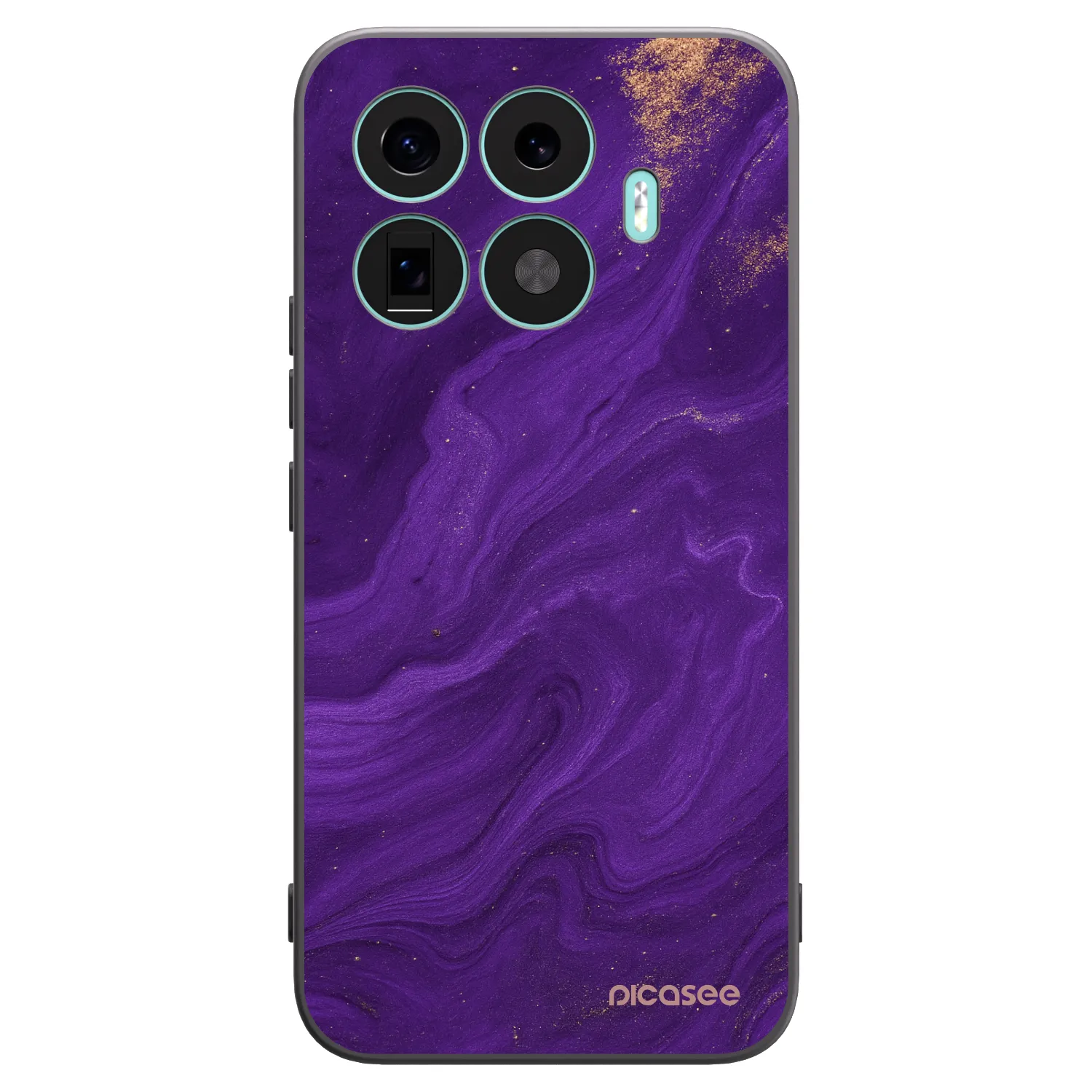 Picasee Xiaomi 17T Pro Hülle - Schwarzes Silikon - Purple
