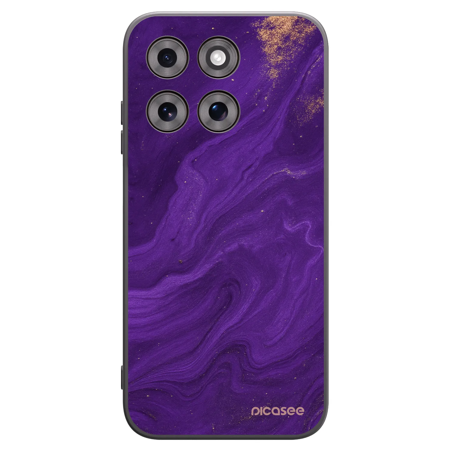 Picasee Motorola Moto G77 Hülle - Schwarzes Silikon - Purple