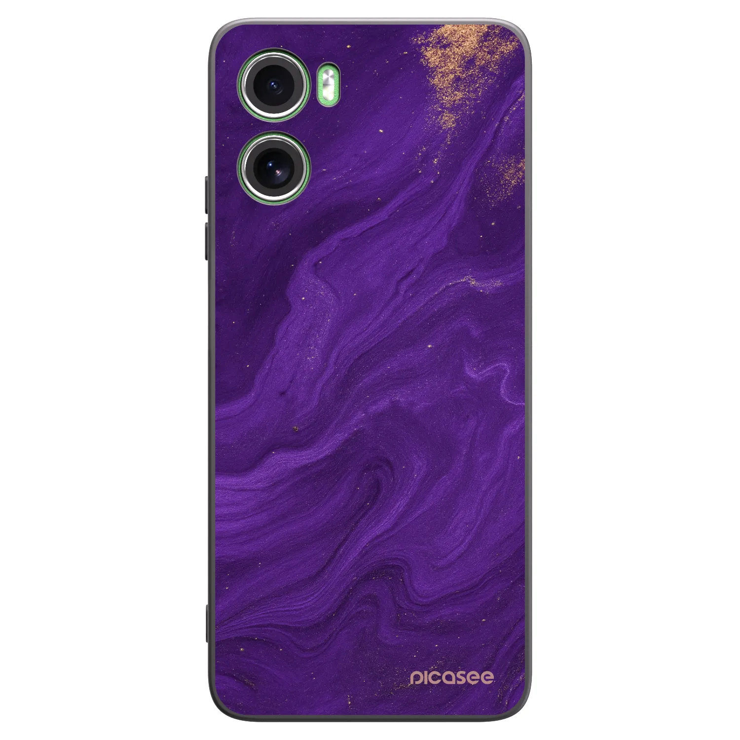 Picasee Motorola Moto G06 Hülle - Schwarzes Silikon - Purple