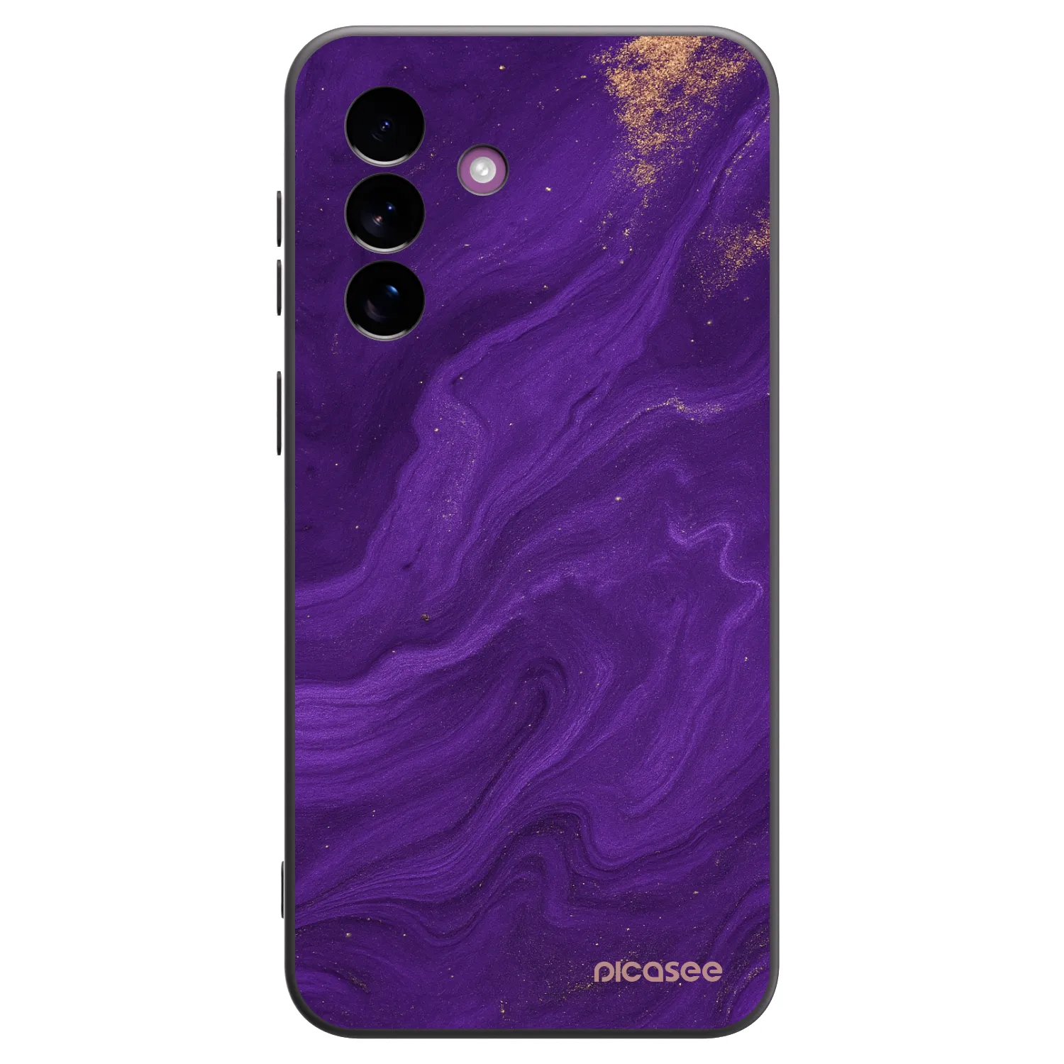 Picasee Samsung Galaxy A37 Hülle - Schwarzes Silikon - Purple