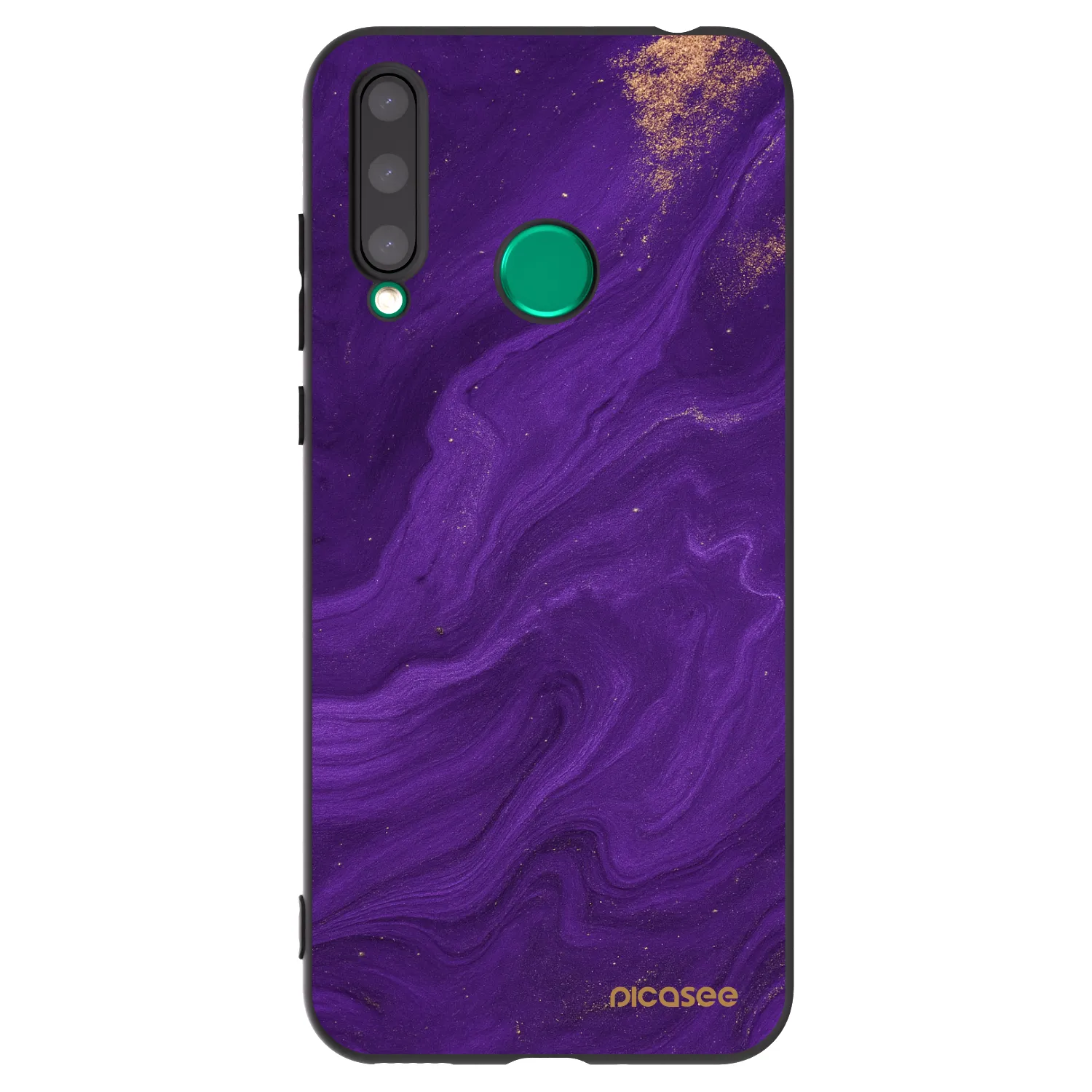 Picasee Honor 20 Lite Hülle - Schwarzes Silikon - Purple