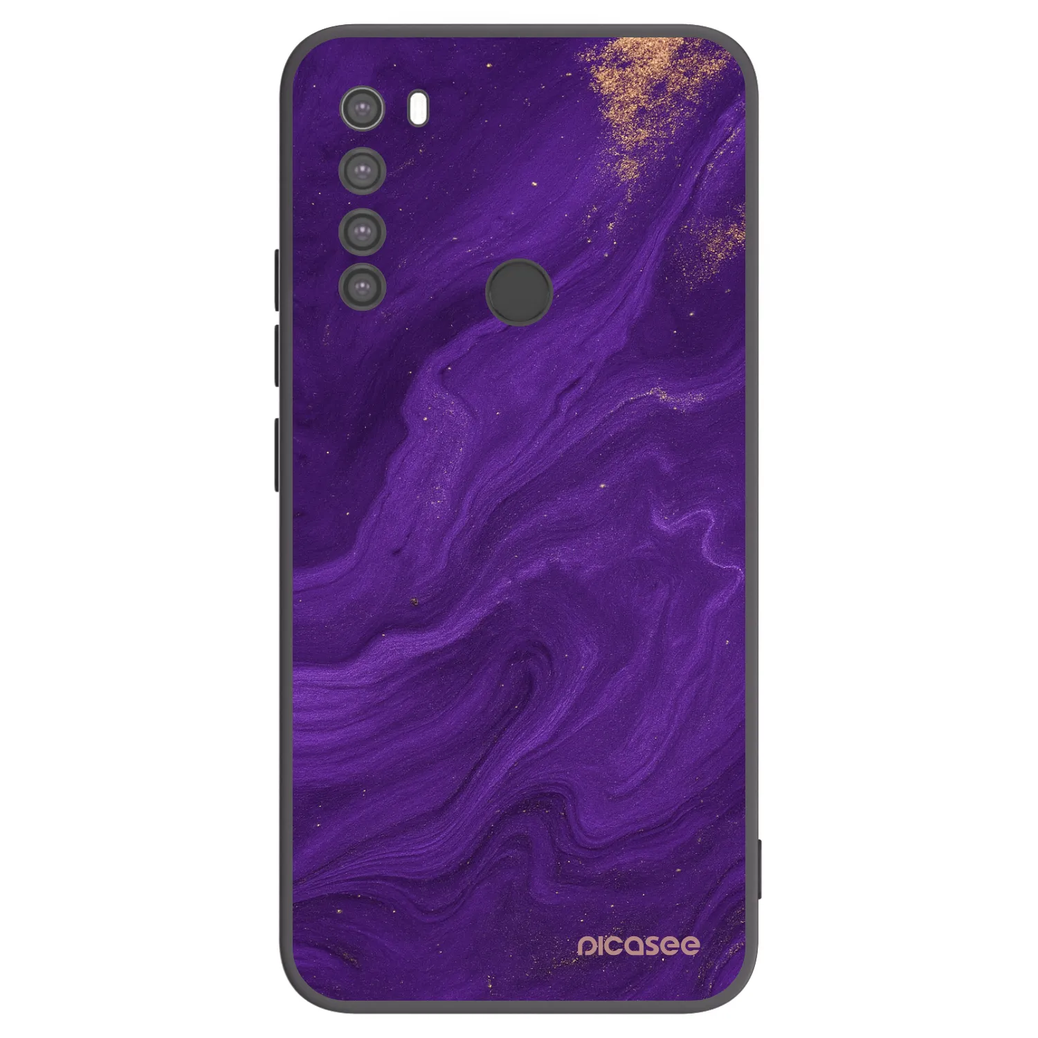 Picasee Xiaomi Redmi Note 8 Hülle - Schwarzes Silikon - Purple
