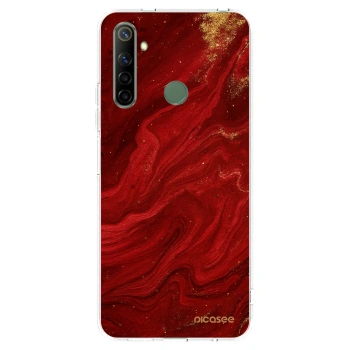 Picasee Realme 6i Hülle - Transparentes Silikon - Red