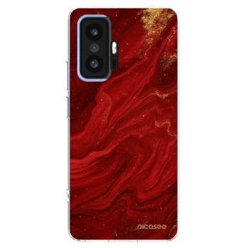 Picasee Xiaomi 11T Hülle - Transparentes Silikon - Red